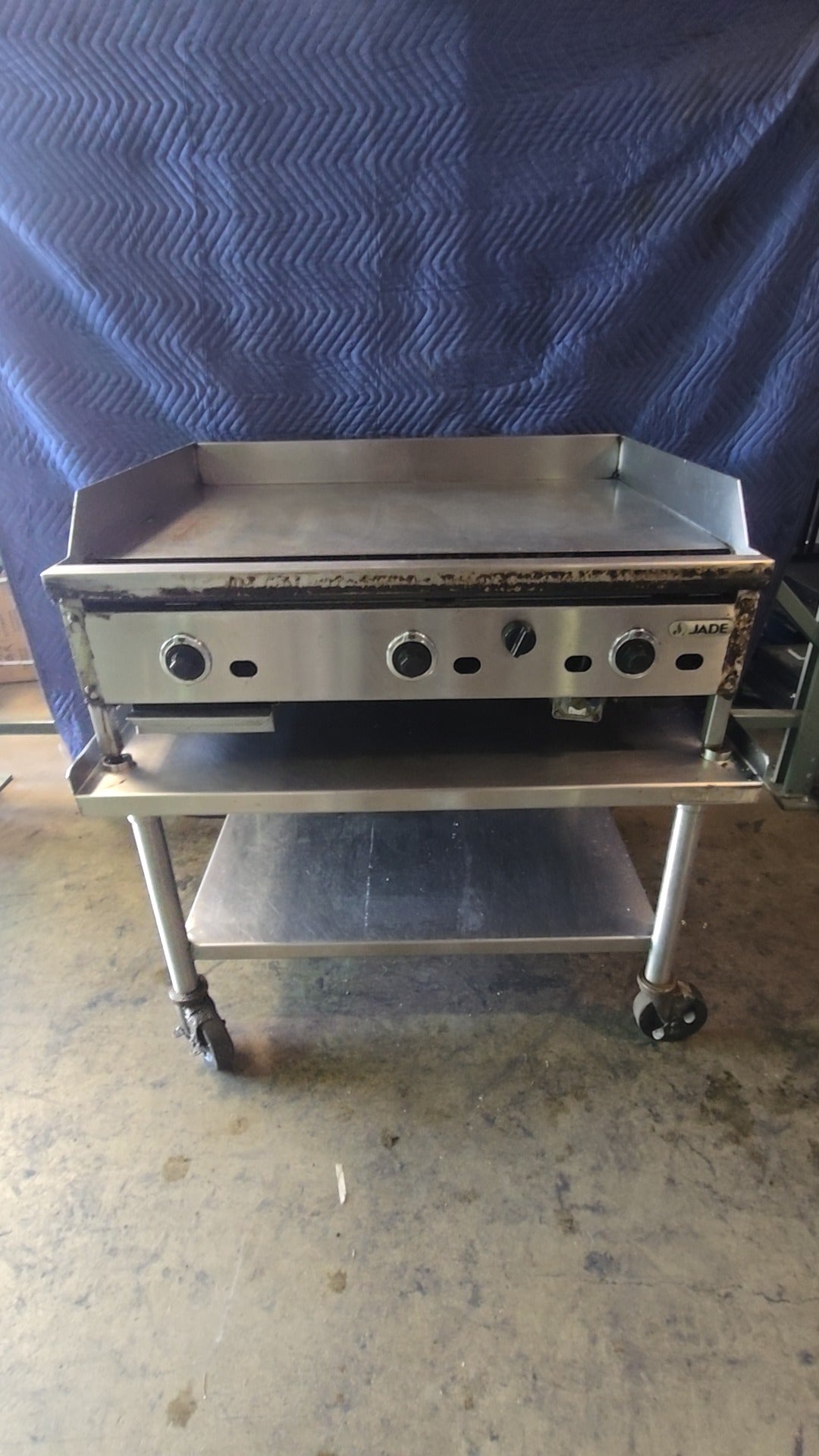 JADE JST-48 Griddle, Commercial 4 Burner On Mobile Stand
