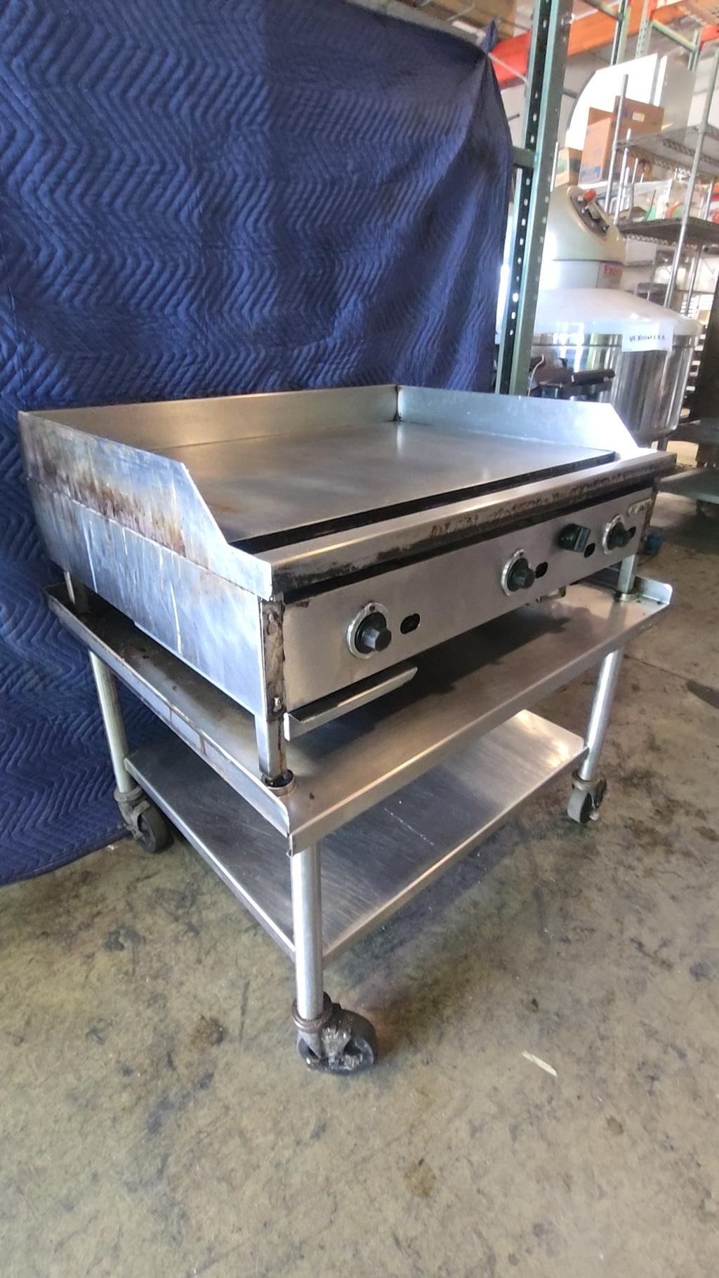 JADE JST-48 Griddle, Commercial 4 Burner On Mobile Stand