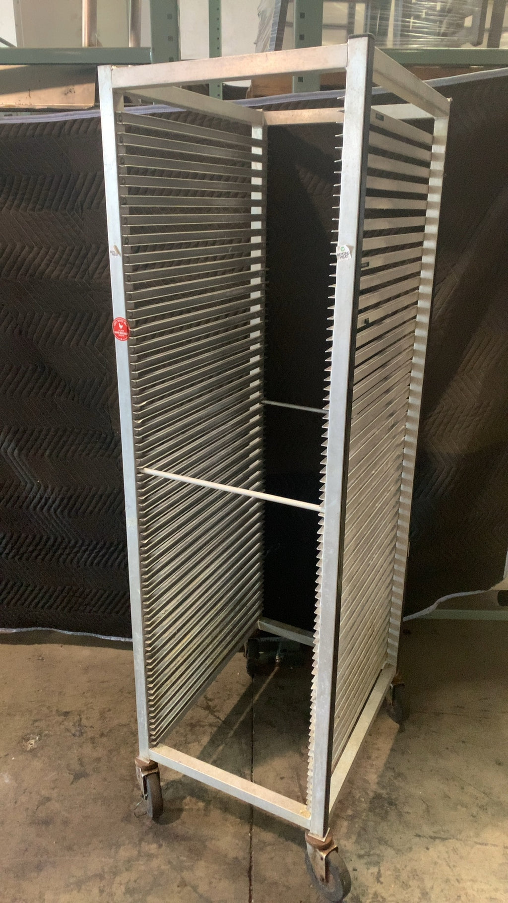 Standard Full Height Sheet Pan Rack, Mobile, Full Height Aluminum Construction, 2-Sided Loading