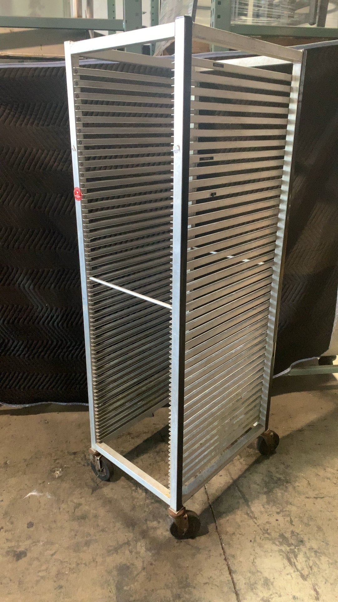 Standard Full Height Sheet Pan Rack, Mobile, Full Height Aluminum Construction, 2-Sided Loading