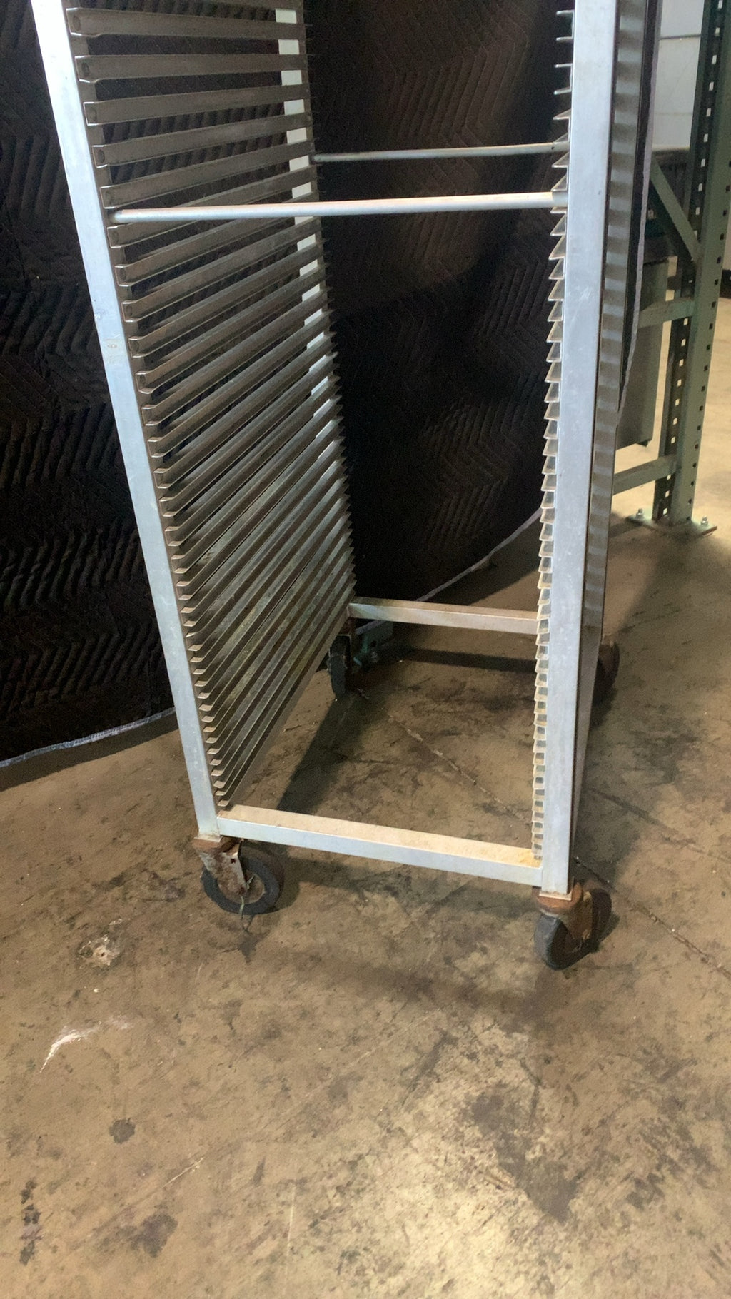 Standard Full Height Sheet Pan Rack, Mobile, Full Height Aluminum Construction, 2-Sided Loading