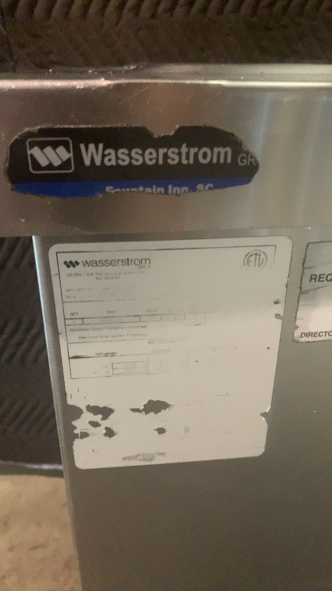 Wasserstrom 100 GEN Refrigerated Cold Well, Mobile Stainless Steel Single Pan On Casters