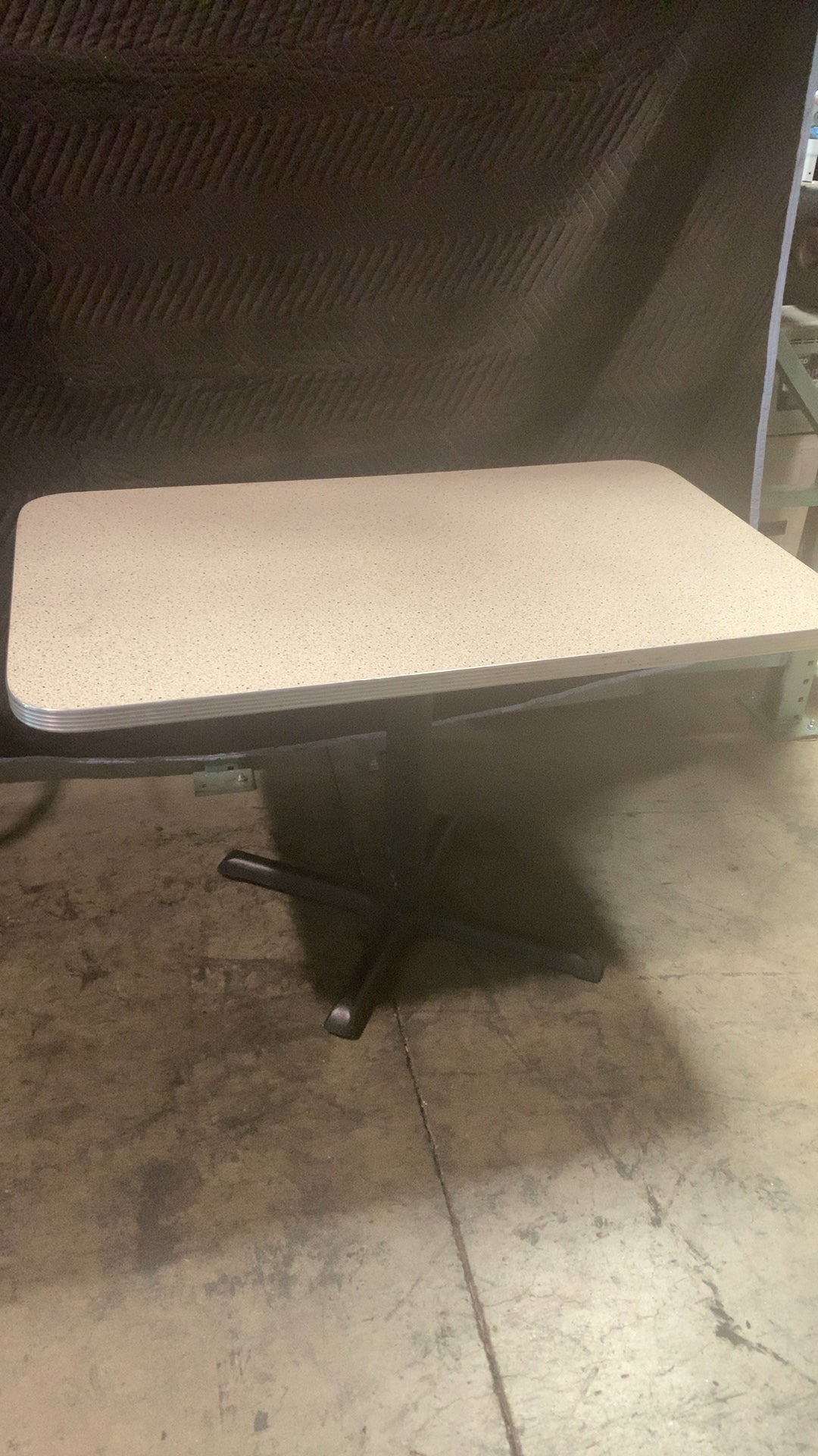 TR-4830 Table, Commercial Dining Rectangular, Speckled Laminate Top, Pedestal Base