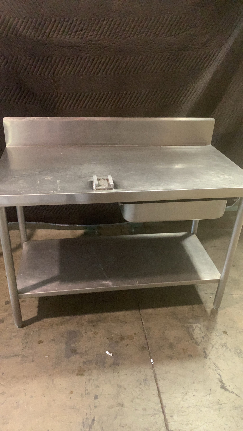 UT-4824-P Work Table, Stainless Steel, With Undershelf And Integrated Pan