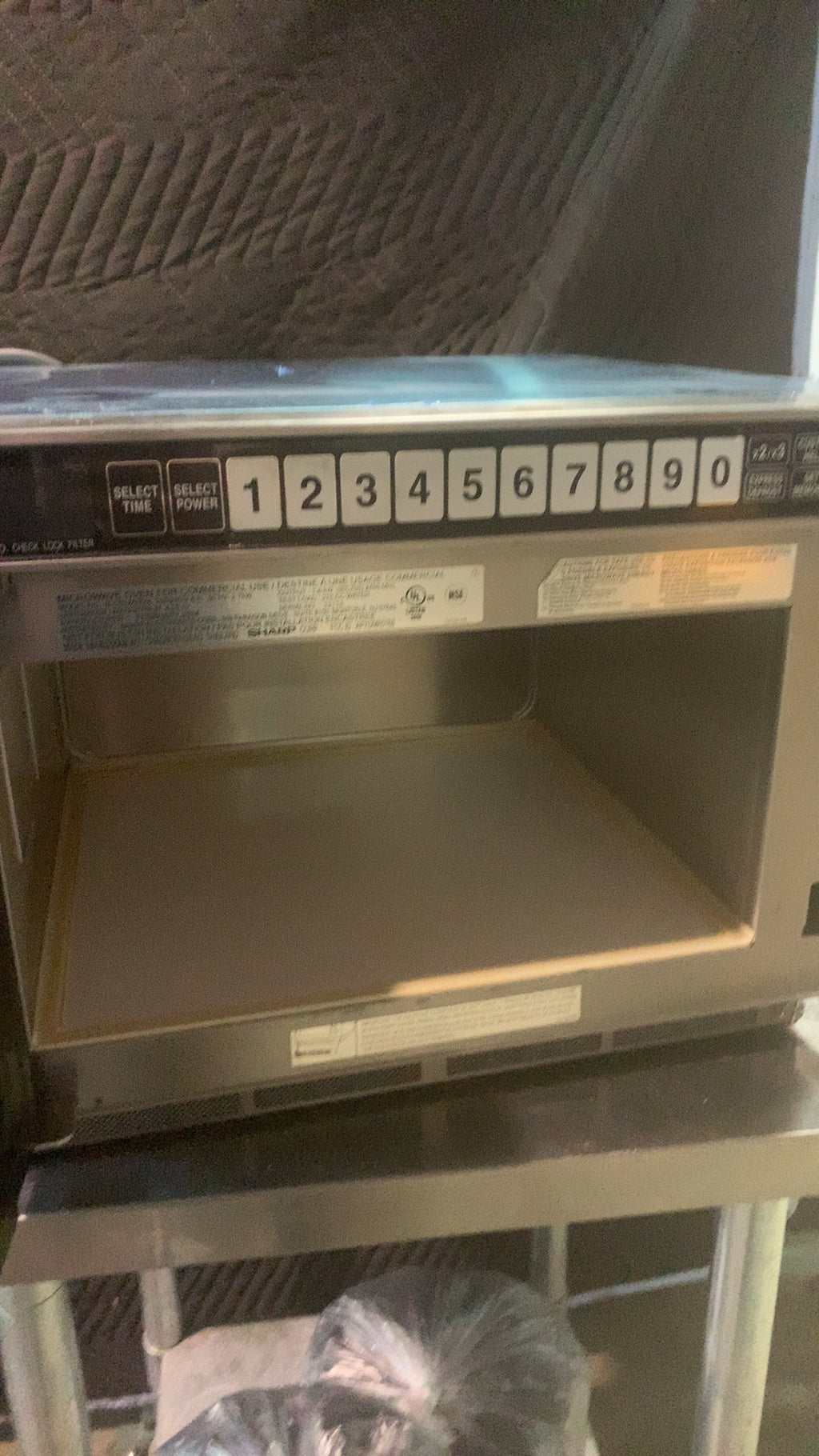 SHARP R-CD1800MA Microwave Oven, Commercial Use Twin Touch 208/230V 2.7kW