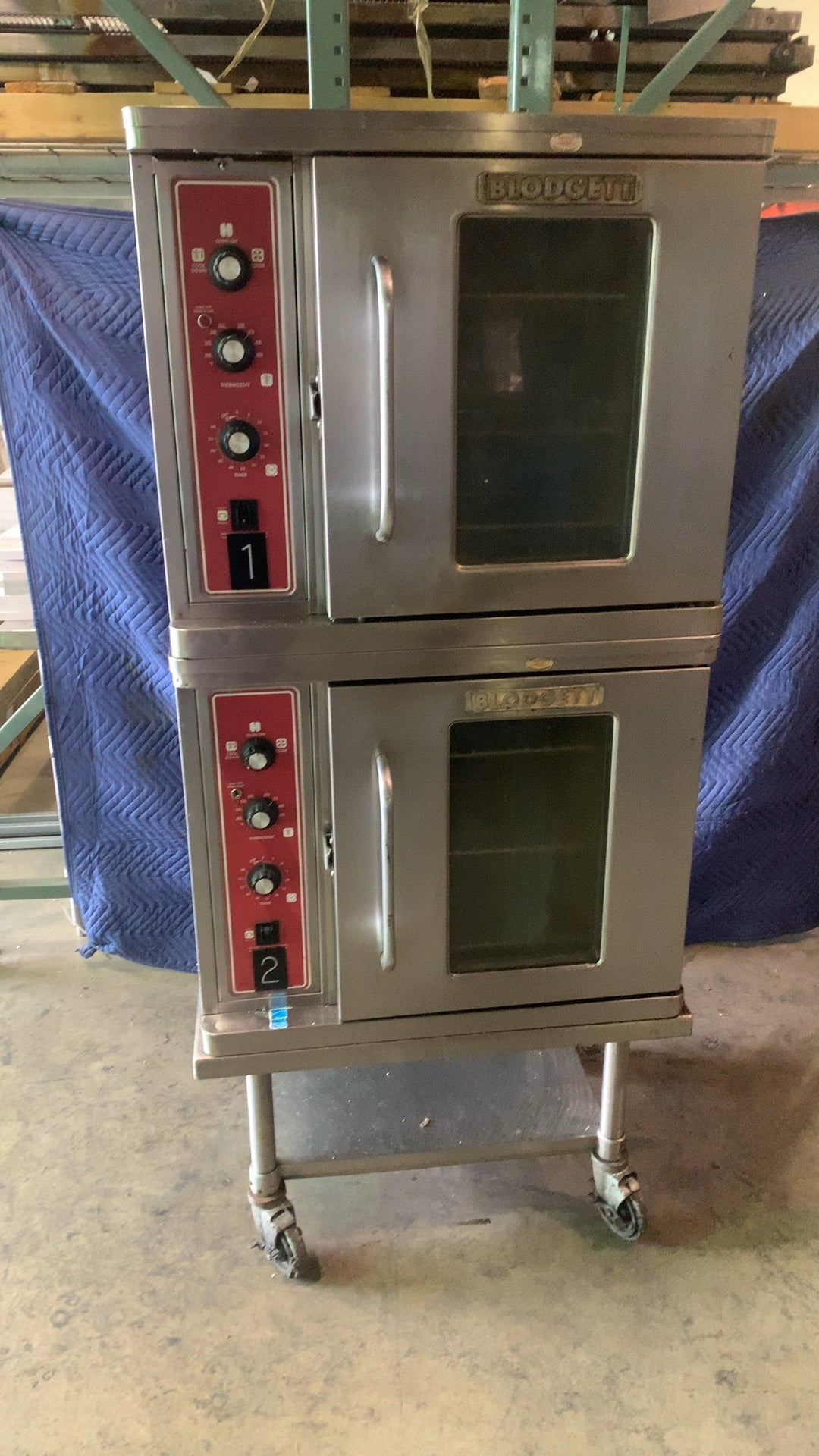 BLODGETT DFG-100 Convection Oven, Stacked Commercial 2 Compartments Double Deck Stainless Steel