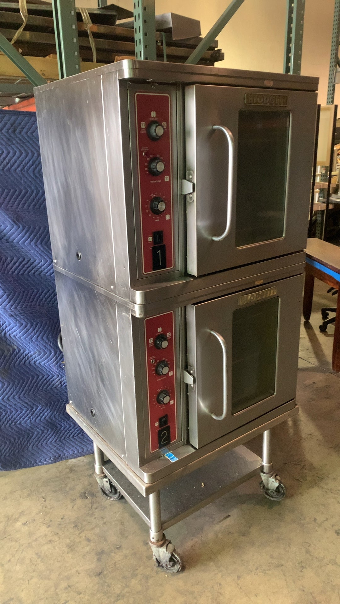 BLODGETT DFG-100 Convection Oven, Stacked Commercial 2 Compartments Double Deck Stainless Steel