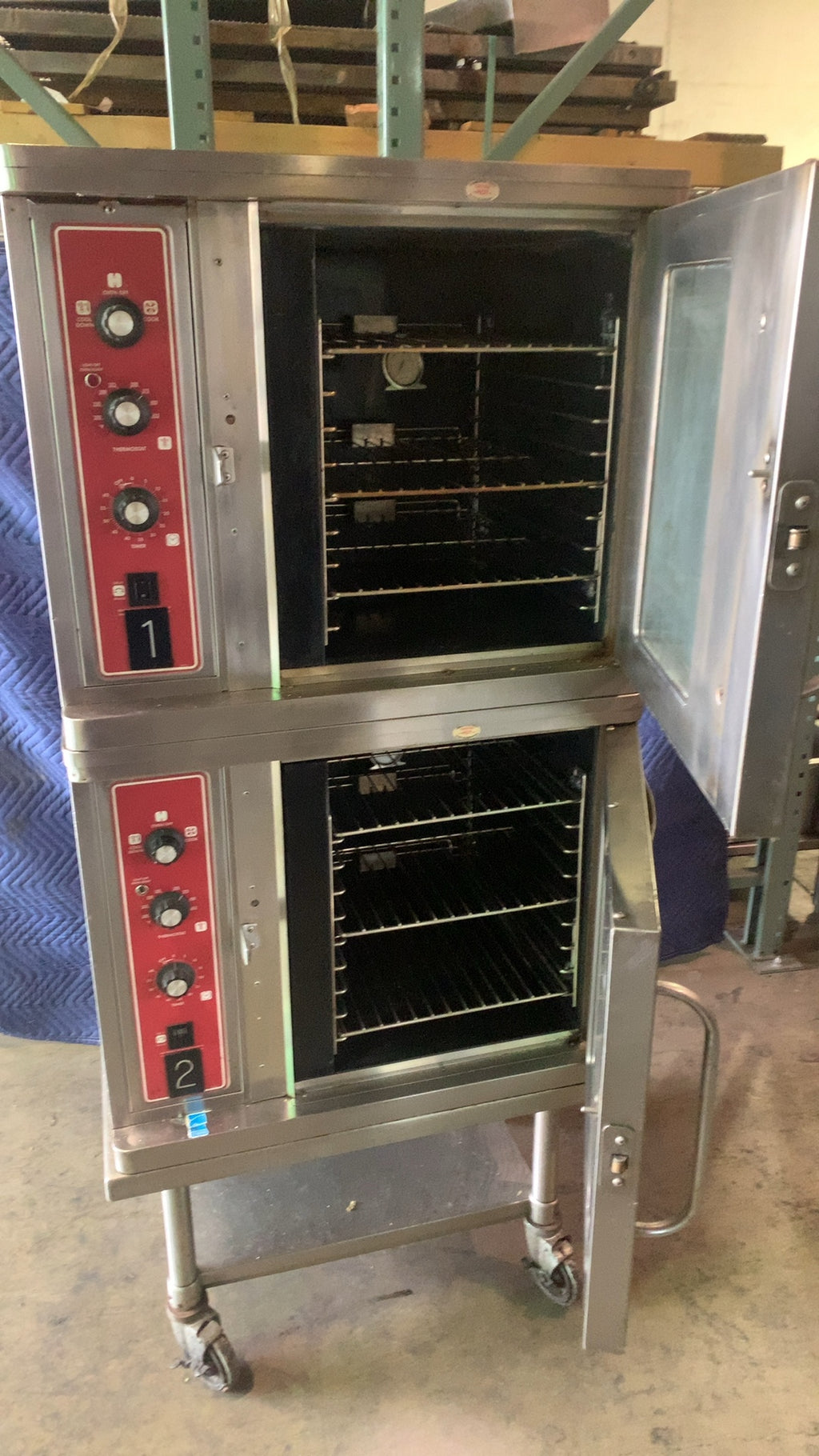 BLODGETT DFG-100 Convection Oven, Stacked Commercial 2 Compartments Double Deck Stainless Steel