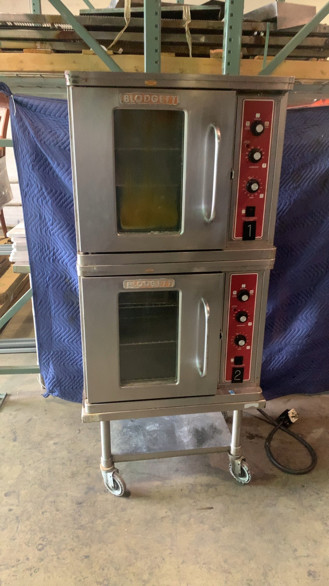 BLODGETT MARK V Convection Oven, Double Deck Electric, On Casters