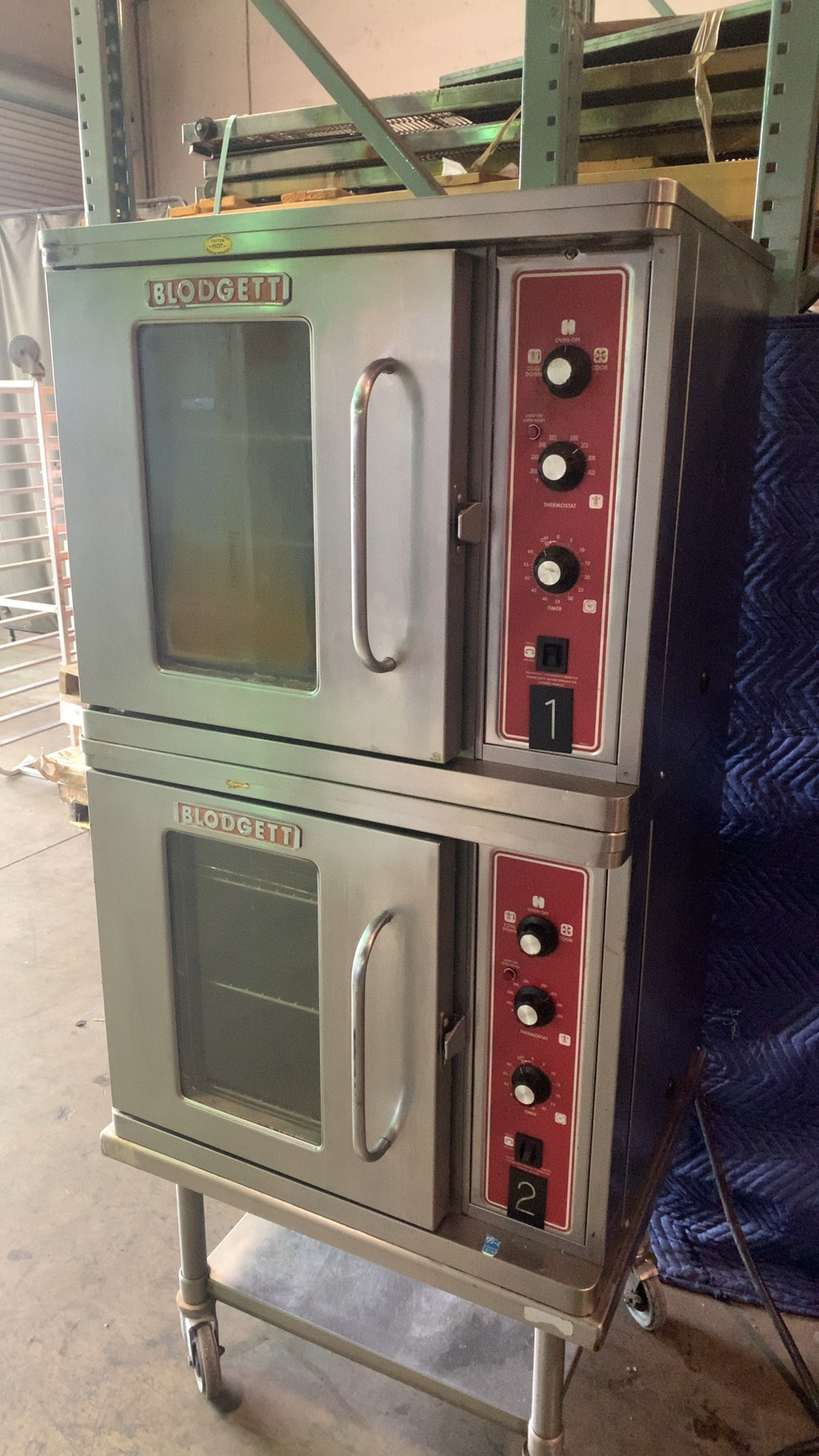 BLODGETT MARK V Convection Oven, Double Deck Electric, On Casters