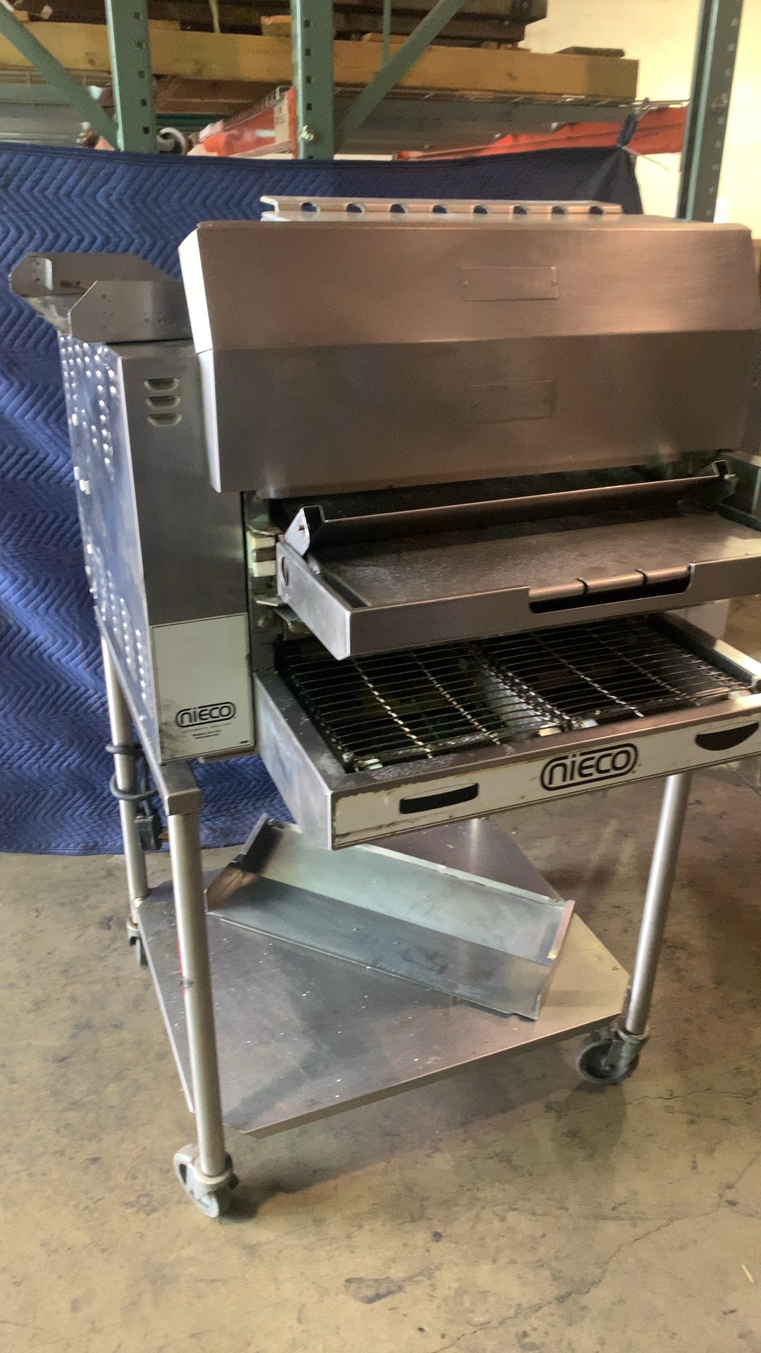 Nieco JF143G Broiler, Conveyor Natural Gas Electric Power