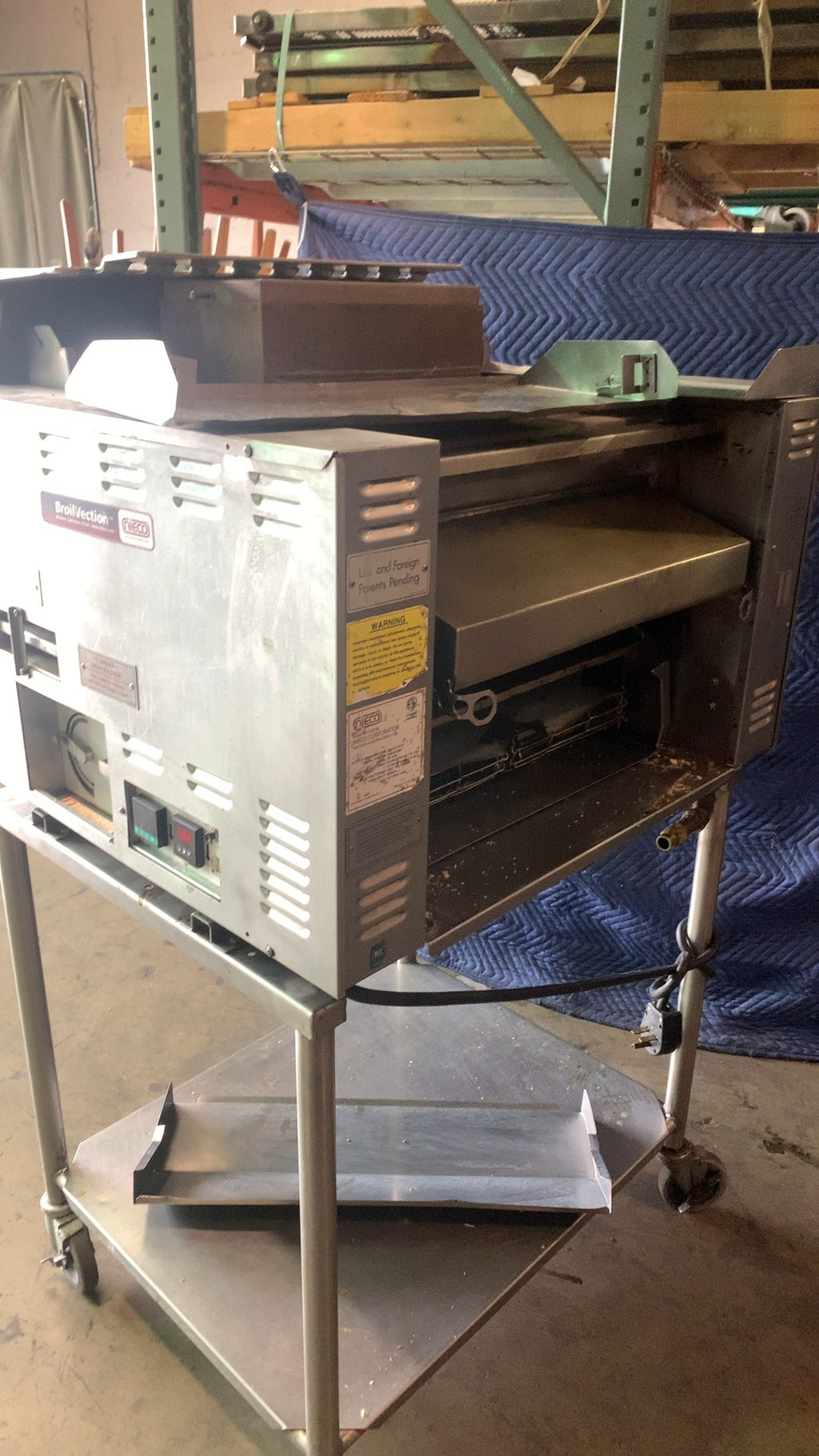 Nieco JF143G Broiler, Conveyor Natural Gas Electric Power