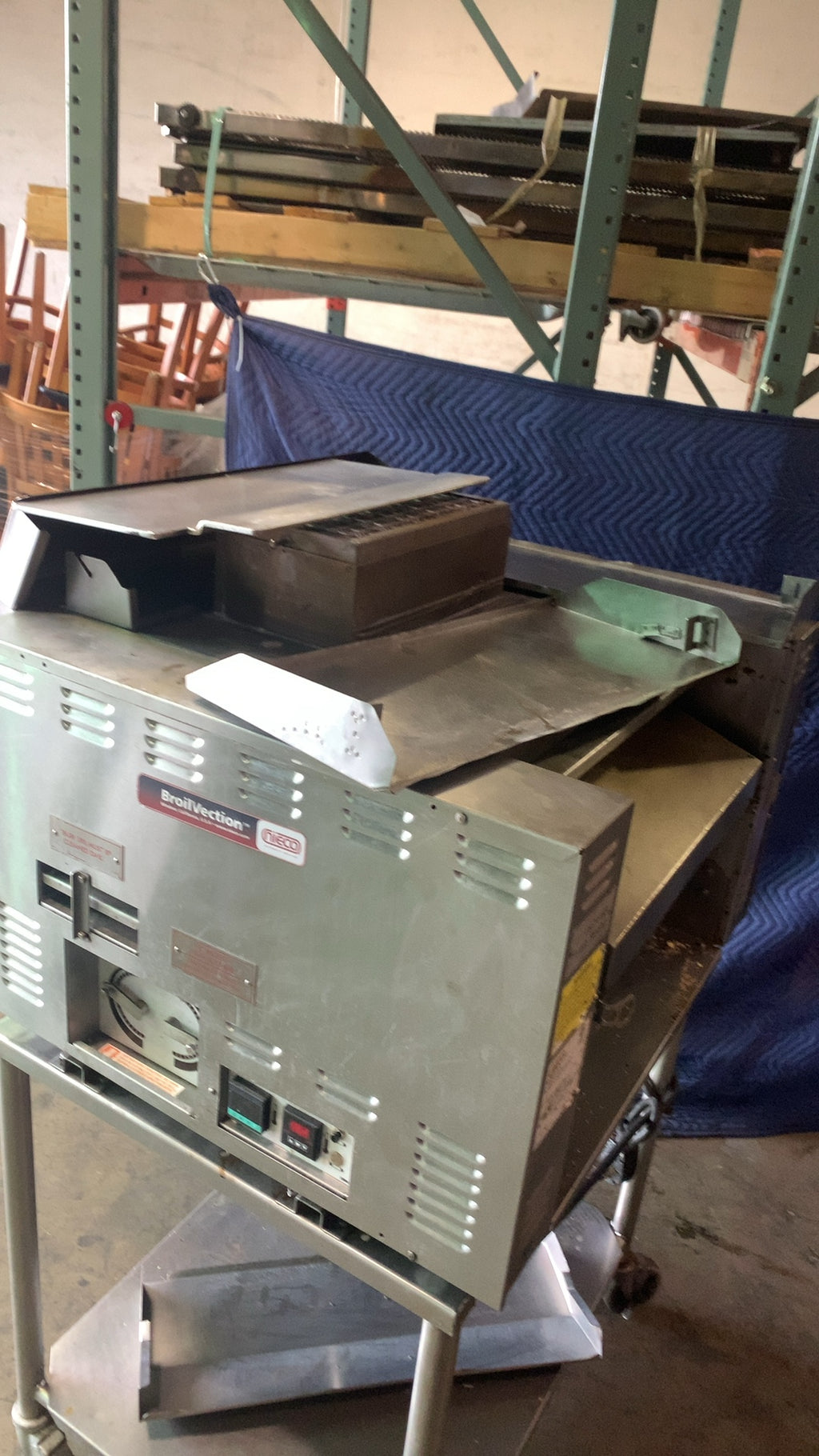 Nieco JF143G Broiler, Conveyor Natural Gas Electric Power
