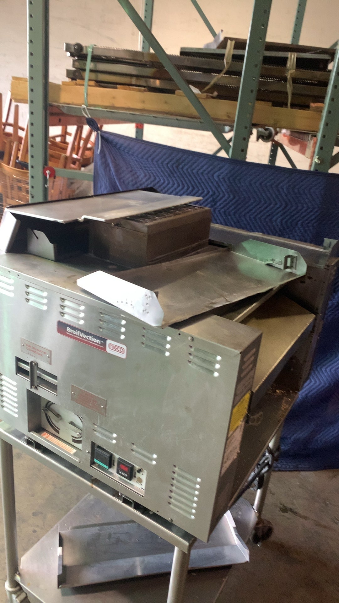 Nieco JF143G Broiler, Conveyor Natural Gas Electric Power