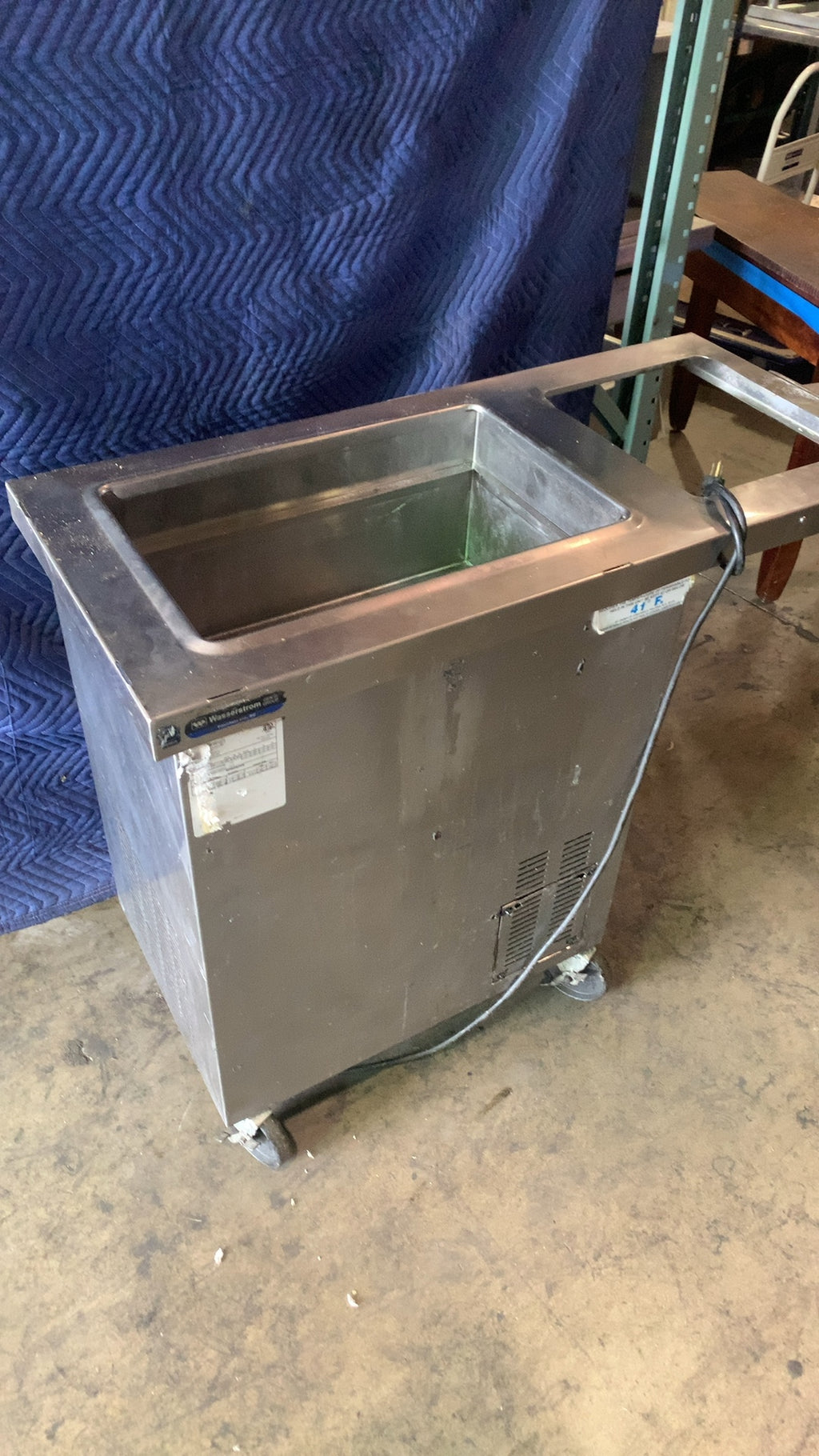 Wasserstrom 10042-03-41 Cold Well Unit, Mobile, 120V 1 Phase 60Hz Refrigeration