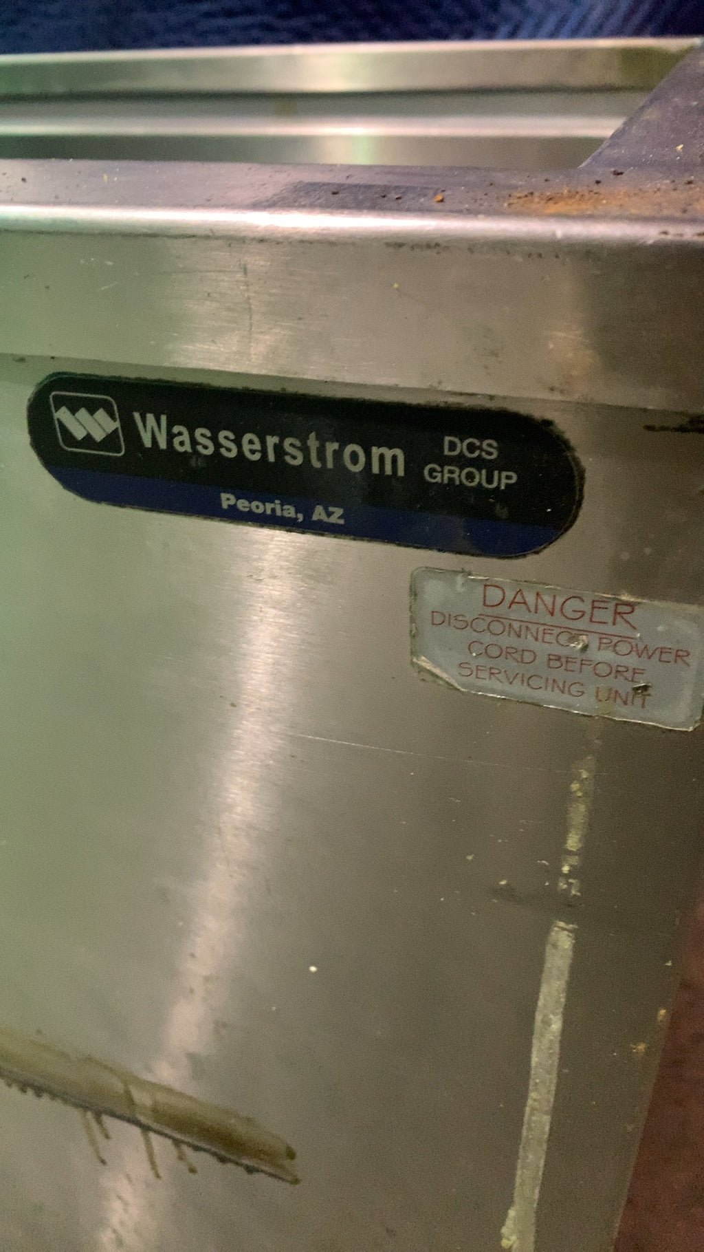 Wasserstrom DCS Group Series Cold Well, Refrigerated Open Top Stainless Steel, On Casters, With Drain