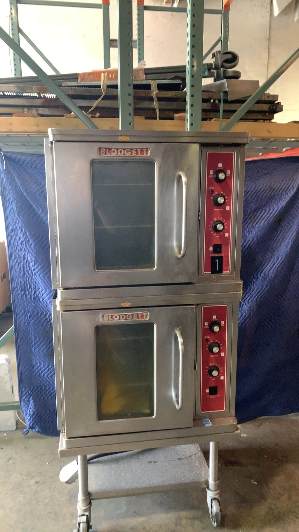 BLODGETT MARK V-2 Convection Oven, Double Deck On Mobile Stand
