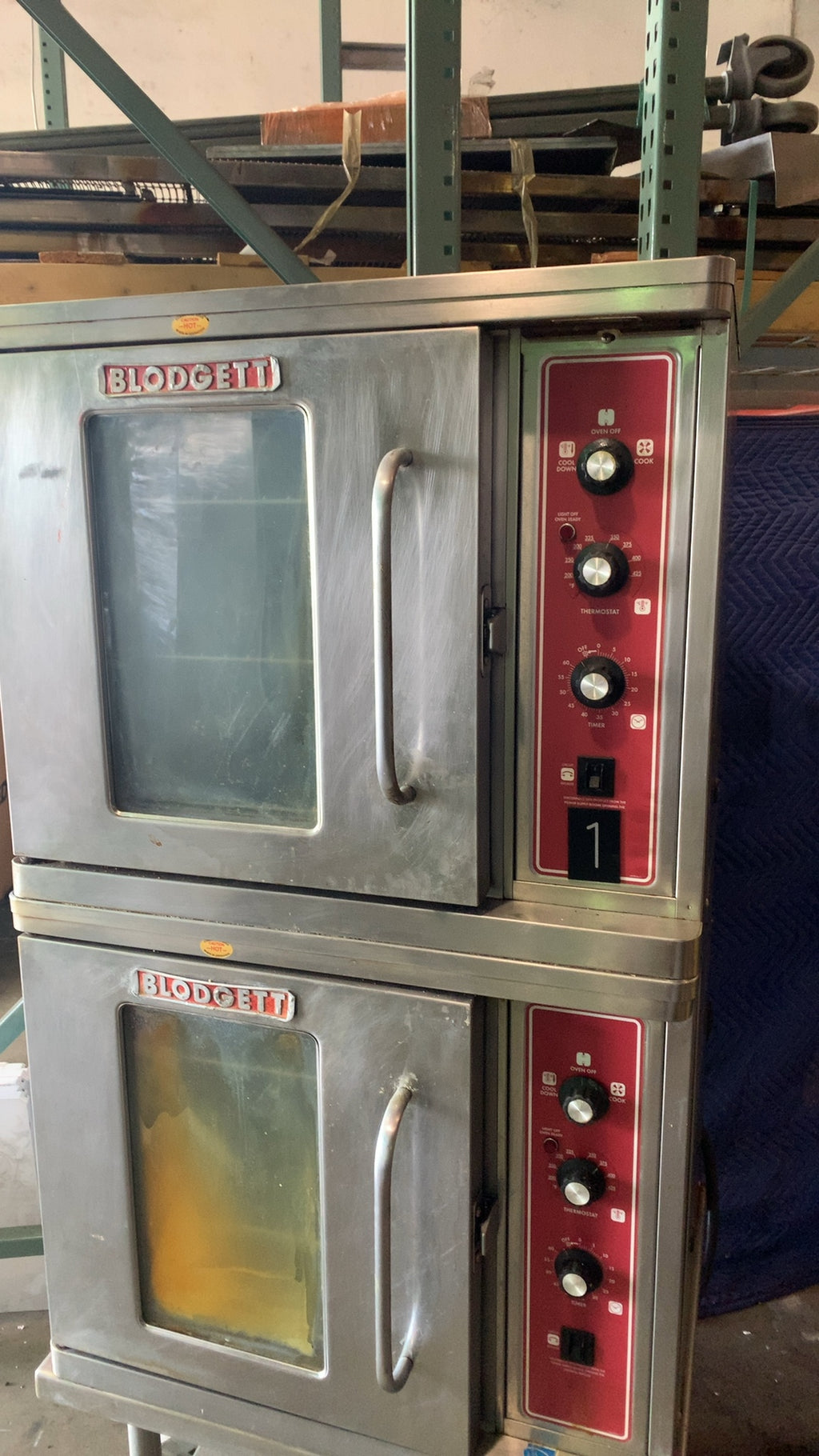 BLODGETT MARK V-2 Convection Oven, Double Deck On Mobile Stand
