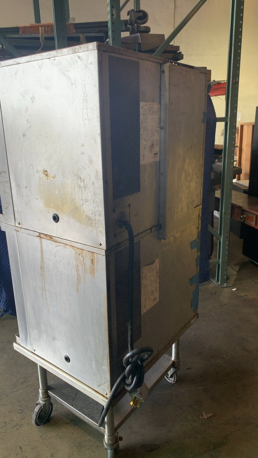 BLODGETT MARK V-2 Convection Oven, Double Deck On Mobile Stand