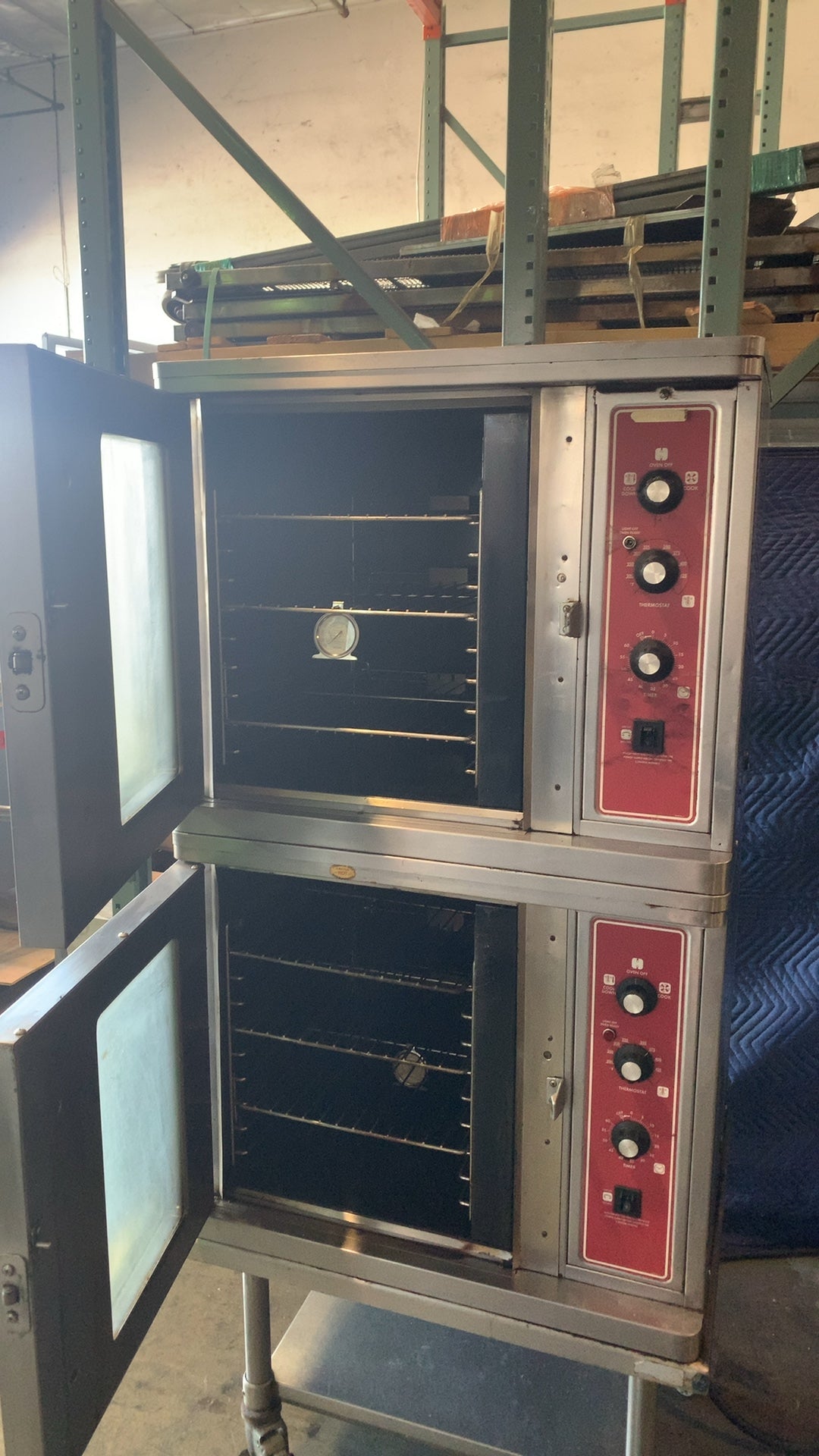 BLODGETT DFG-100 Convection Oven, Double Deck On Stand, With Casters