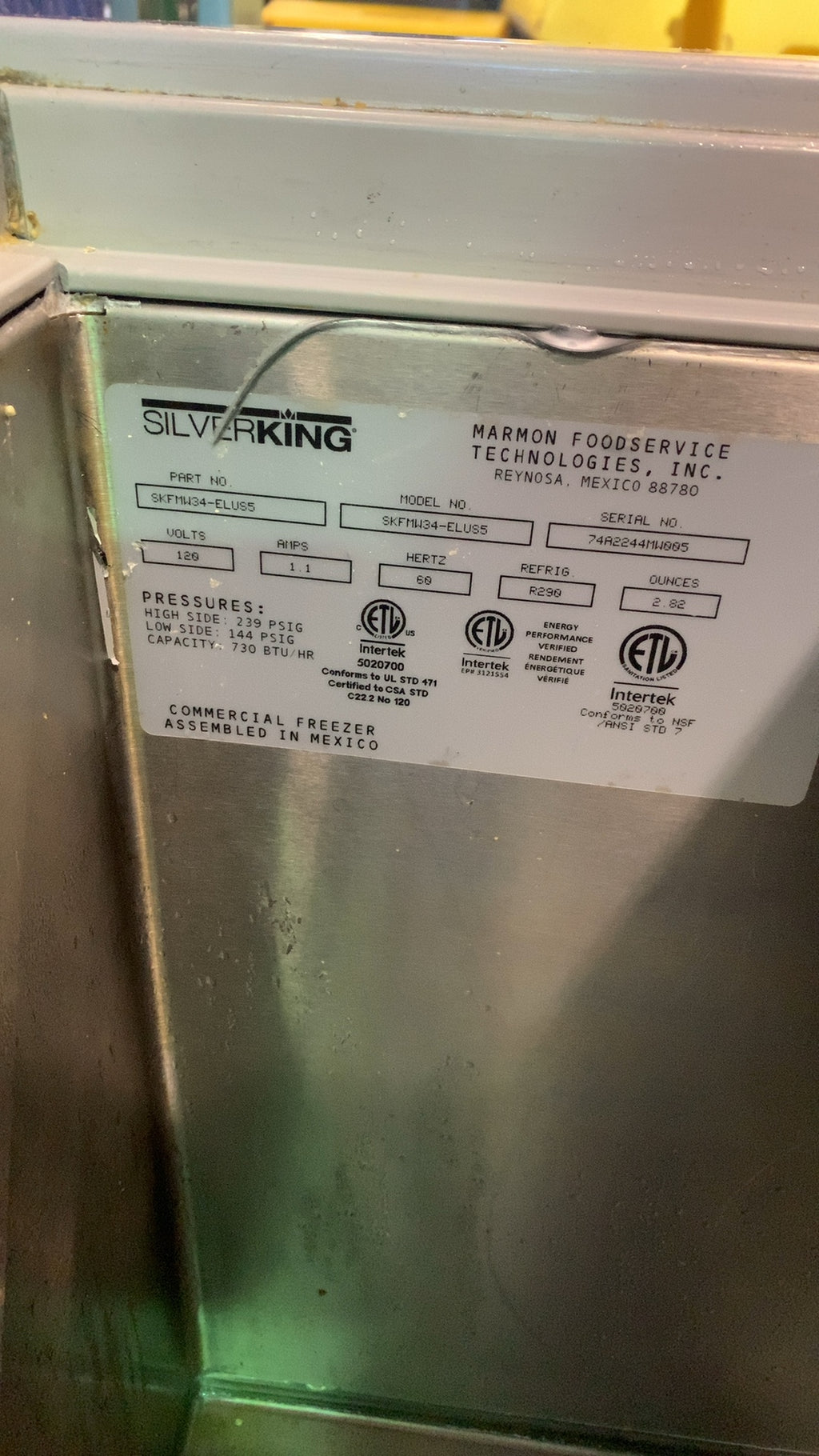 Silver King SKFM34-ELUSS Commercial Freezer, Chest Style 120V