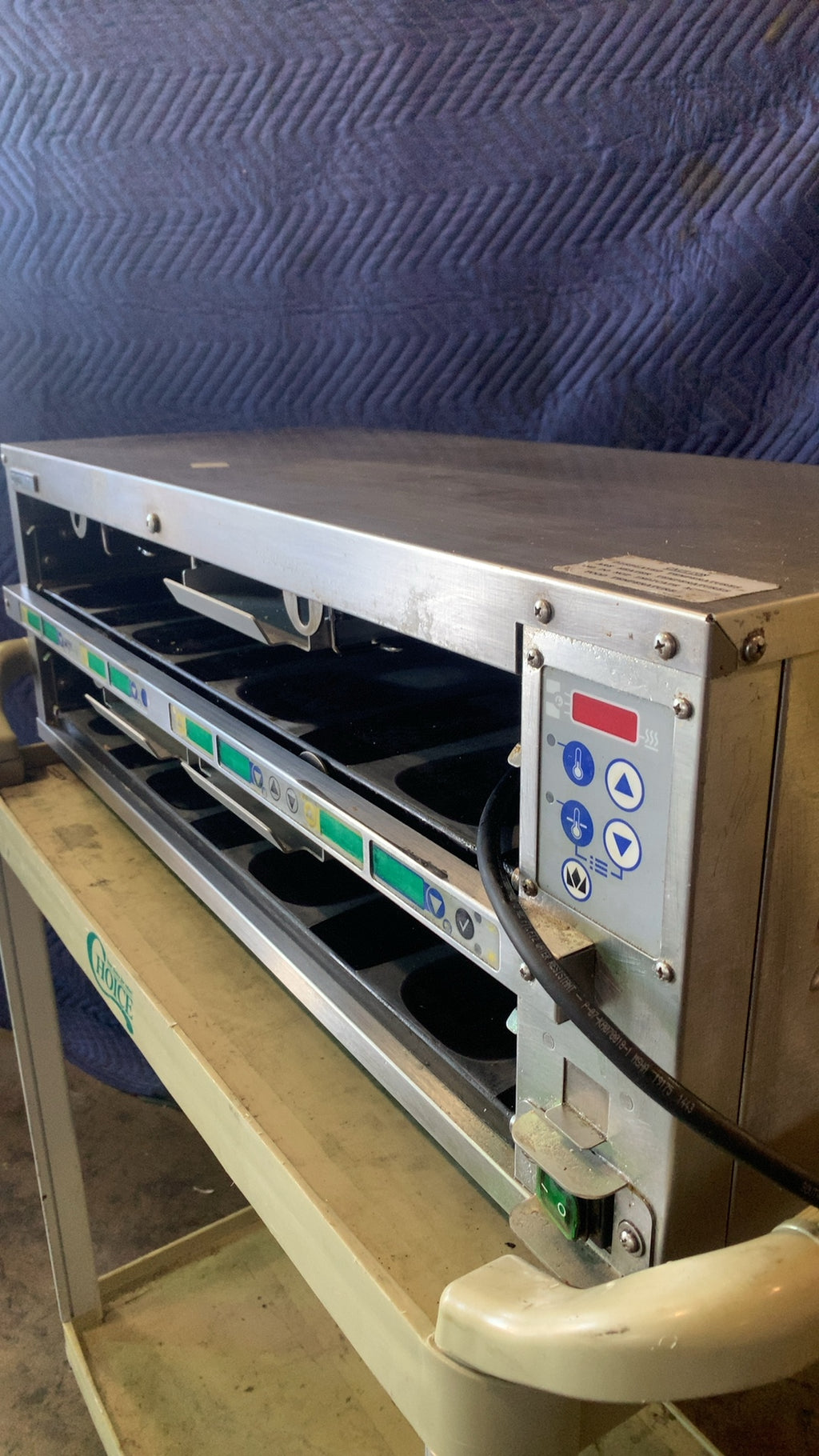 PRINCE CASTLE EHB24R2-CKE12 Holding Bin, Dual 2-Tier 8-Pan 208-240VAC 1750-2650W