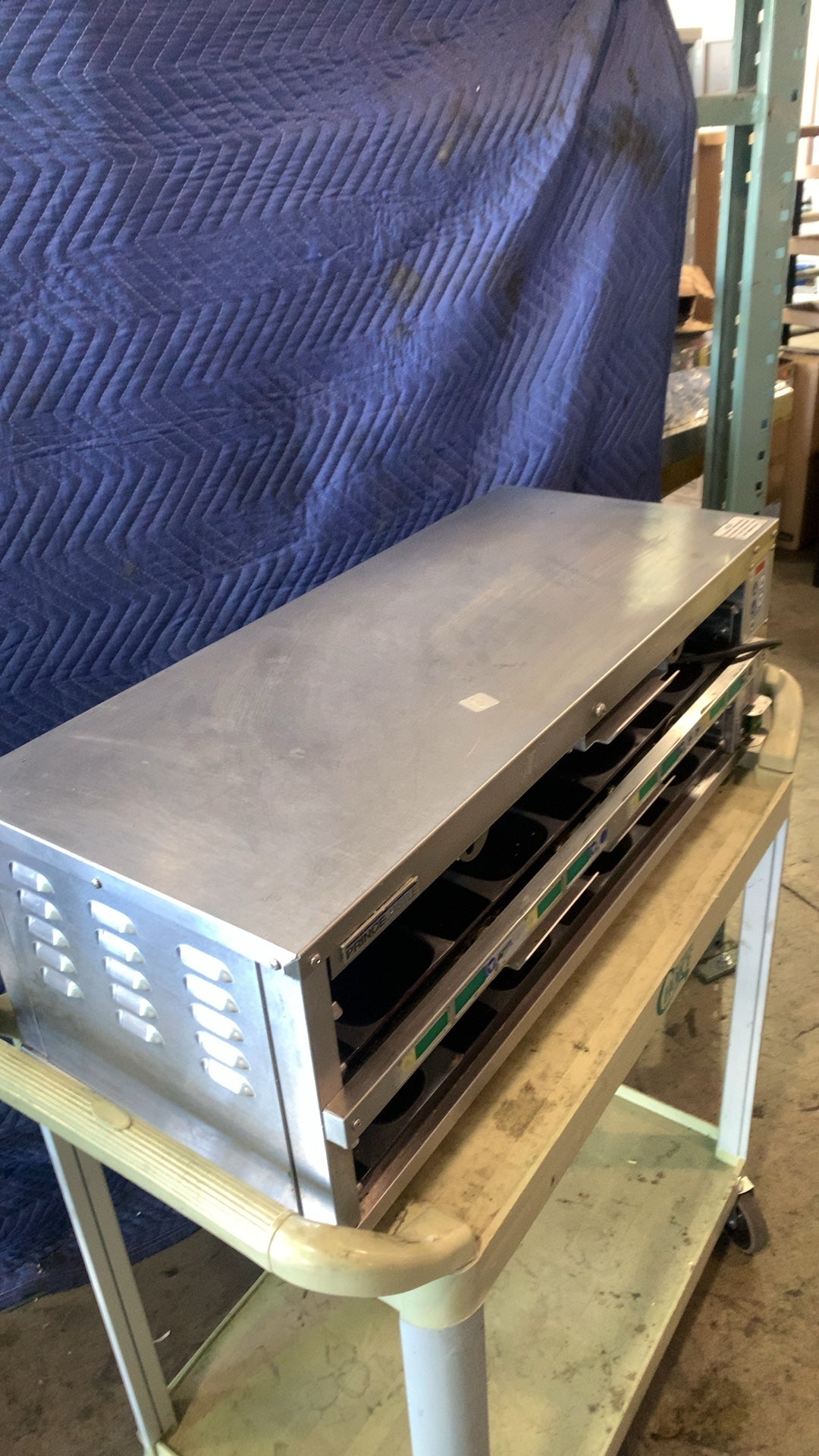 PRINCE CASTLE EHB24R2-CKE12 Holding Bin, Dual 2-Tier 8-Pan 208-240VAC 1750-2650W