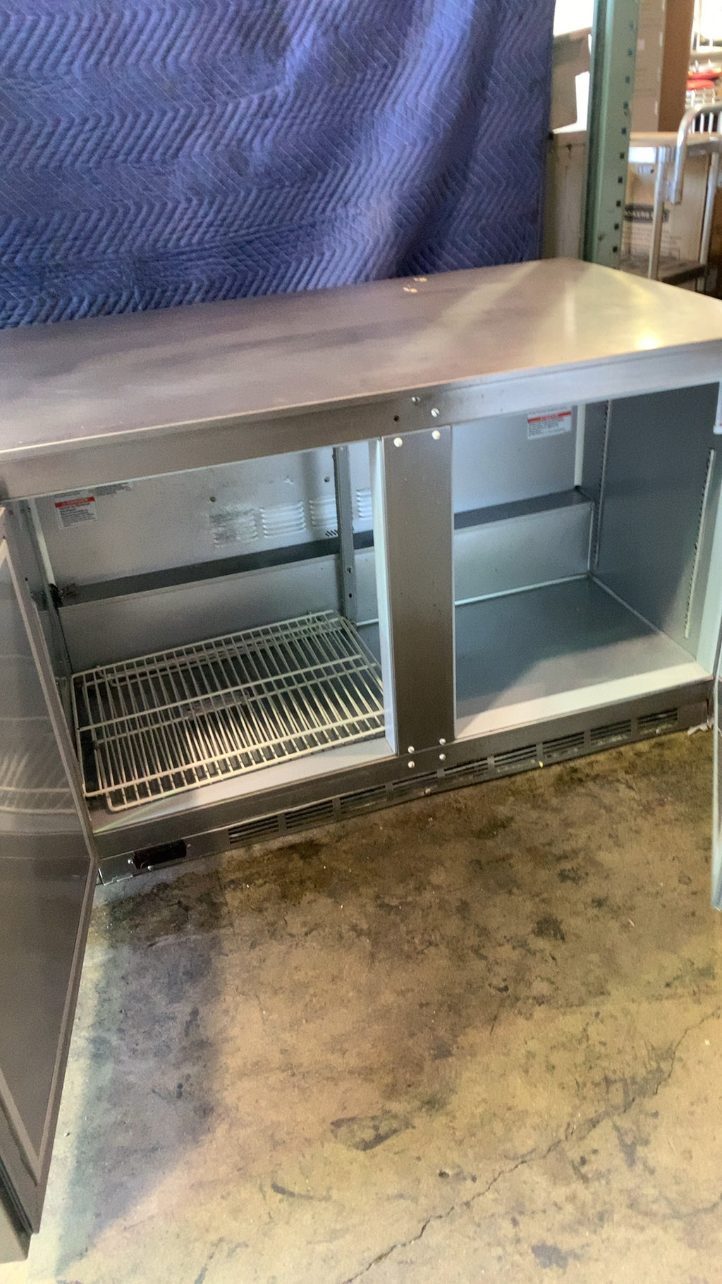 BEVERAGE-AIR UCR48A-IC Refrigerator, Under Counter 2 Solid Swing Doors
