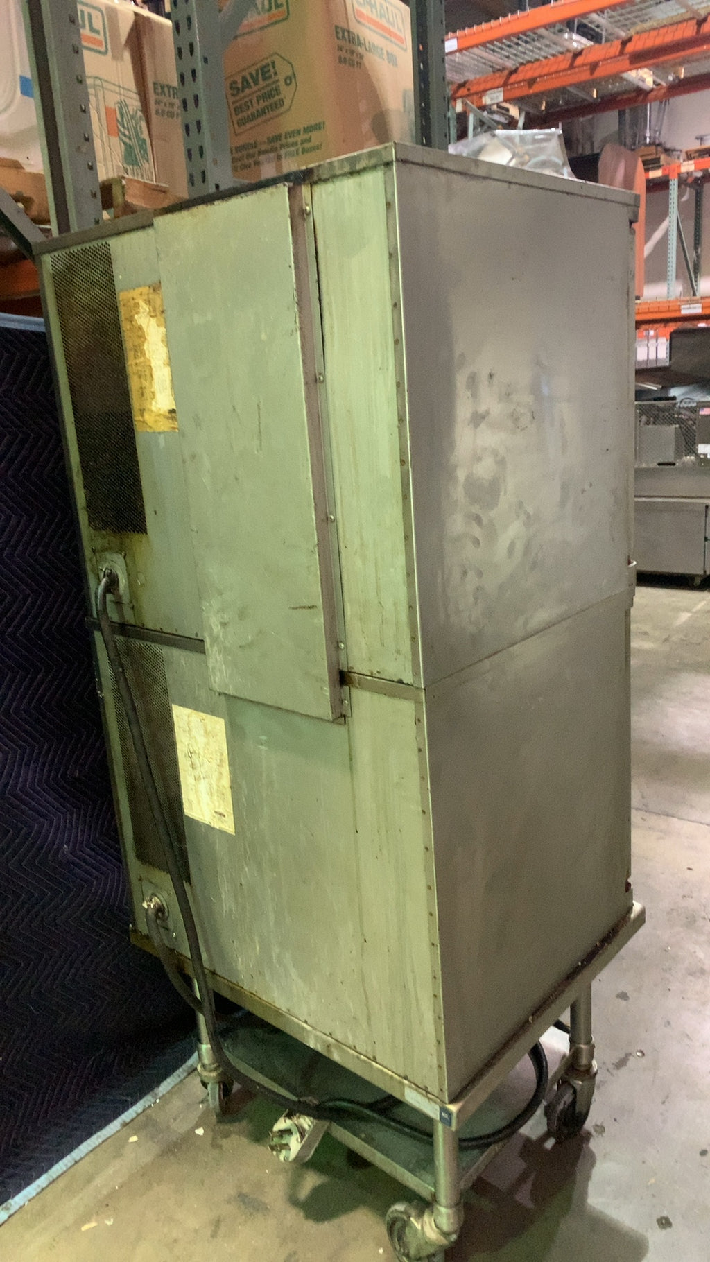 BLODGETT Mark V Convection Oven, Double Deck 2 Glass Swing Doors Electric On Casters