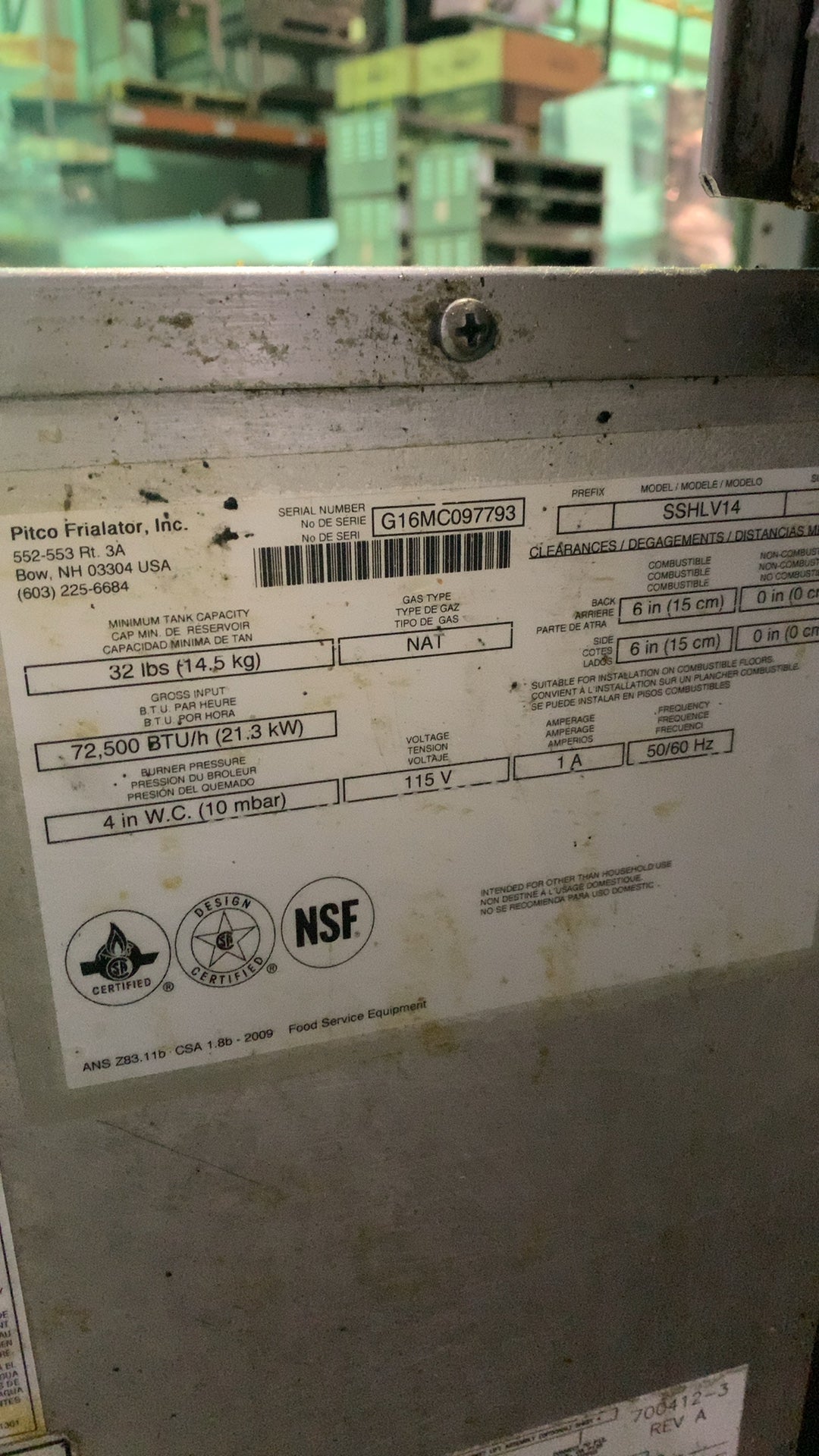 Pitco SSHLV14 Deep Fryer, Gas, Multi-Vat, Automatic Filtration Stainless Steel On Wheels