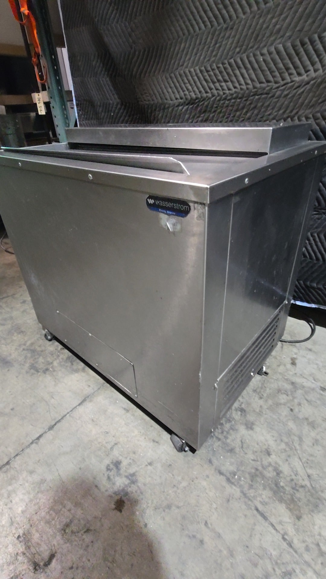 Wasserstrom Refrigerated Well, Self-Contained, On Casters Stainless Steel