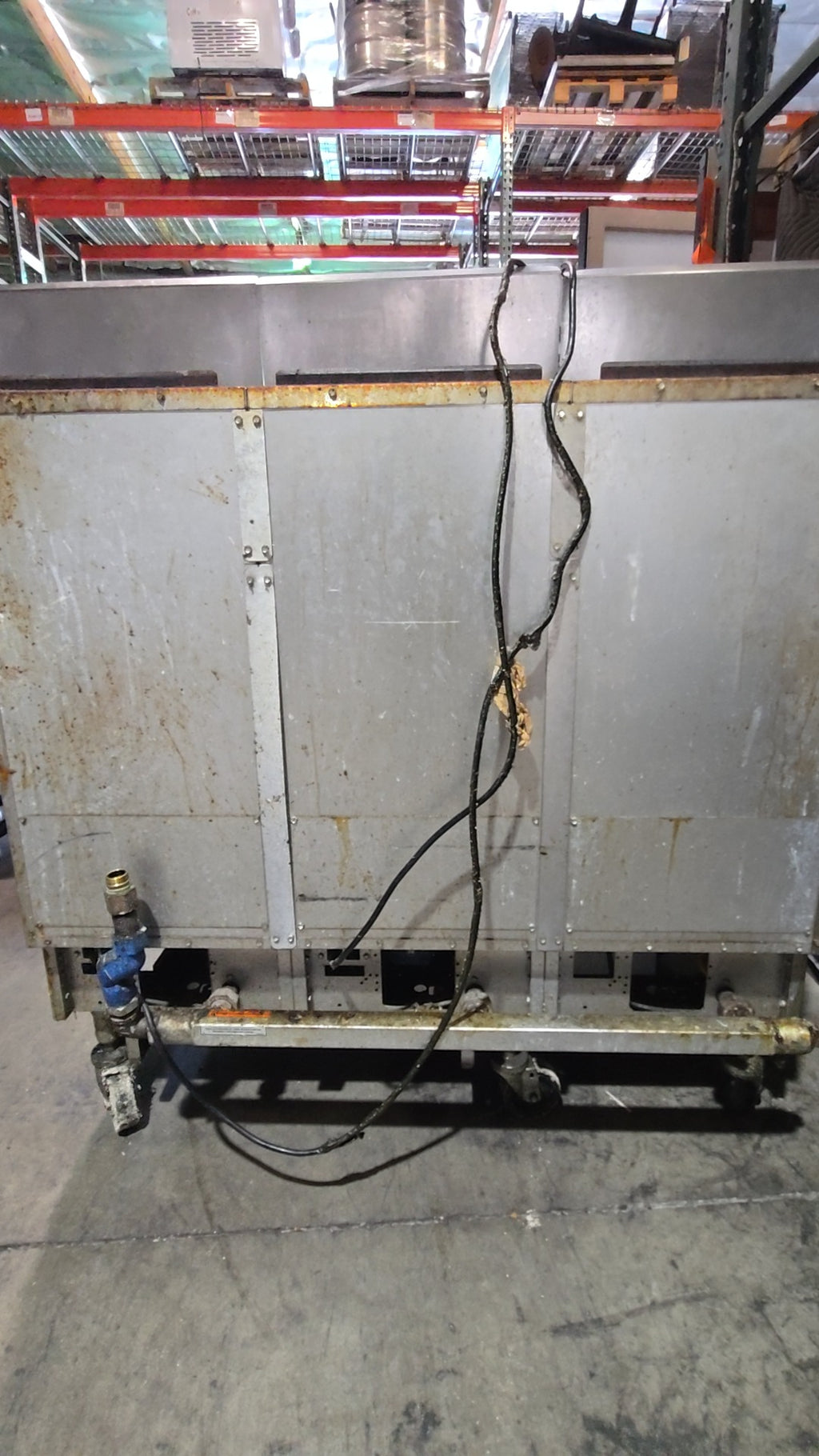 Pitco Solstice Supreme Liquid Propane High Efficiency 3 Unit Floor Fryer System With Computer Controls