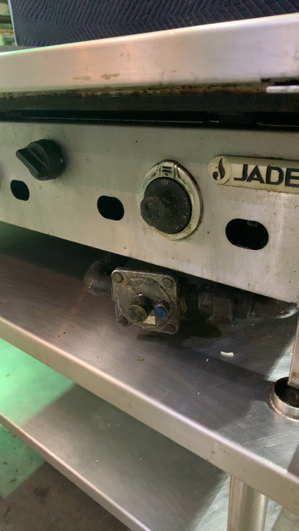 JADE JTG Series Gas Griddle, On Mobile Stand 3 Burners Stainless Steel