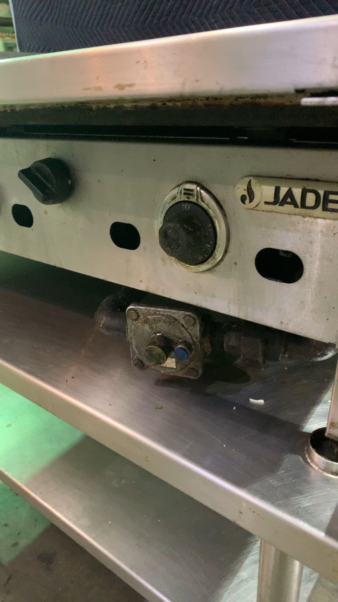 JADE JTG Series Gas Griddle, On Mobile Stand 3 Burners Stainless Steel