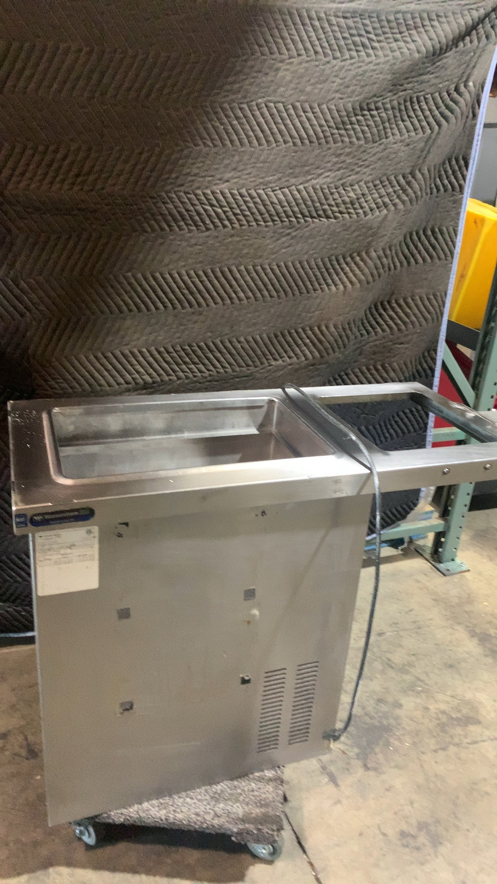 Wasserstrom CBR 2432-03-HL Refrigerated Cold Pan, Mobile Self-Contained Single Well Stainless Steel Construction