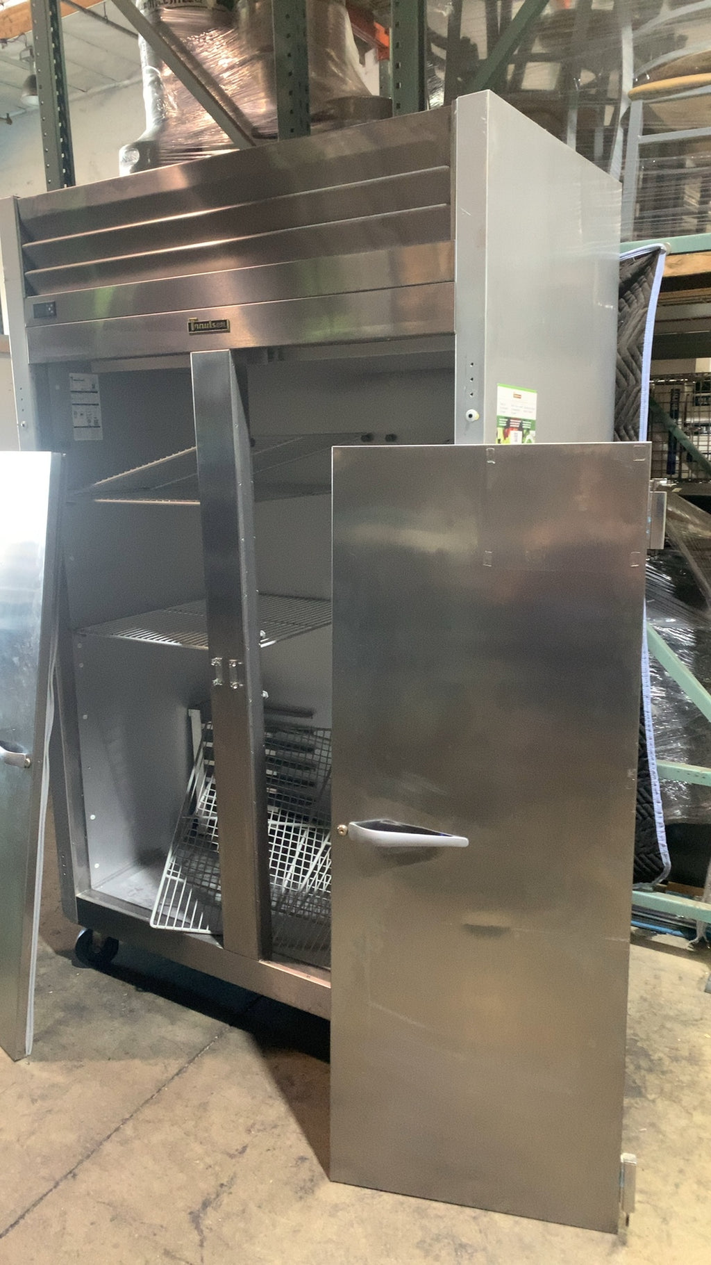 Traulsen G20010 Refrigerator, Upright Two-Section Stainless Steel R-404A Refrigerant