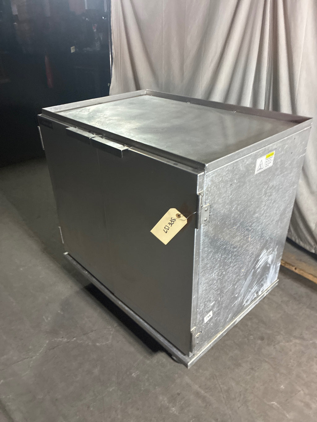 Cres Cor 101172A Sevice Cart, Enclosed, 2 Solid Swing Doors, Removable Shelves, Mobile