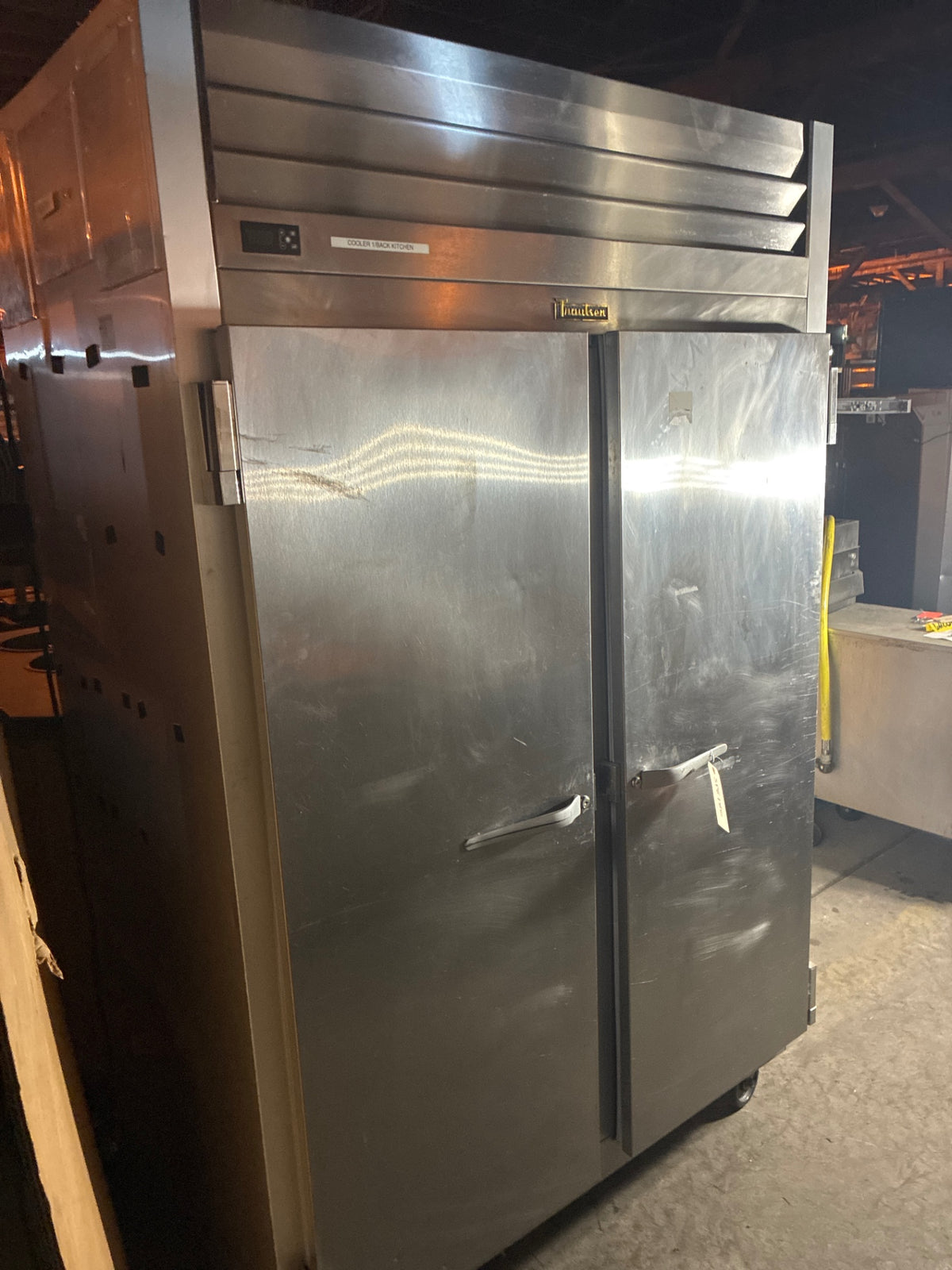 Traulsen G20010 Refrigerator, Up-Right, 2 Solid Swing Doors, Mobile, Stainless