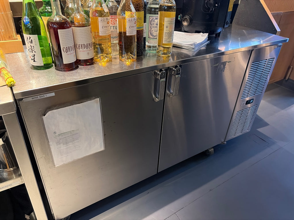 Glastender C1FL60 Back Bar Refrigerator, 2 Solid Swing Doors