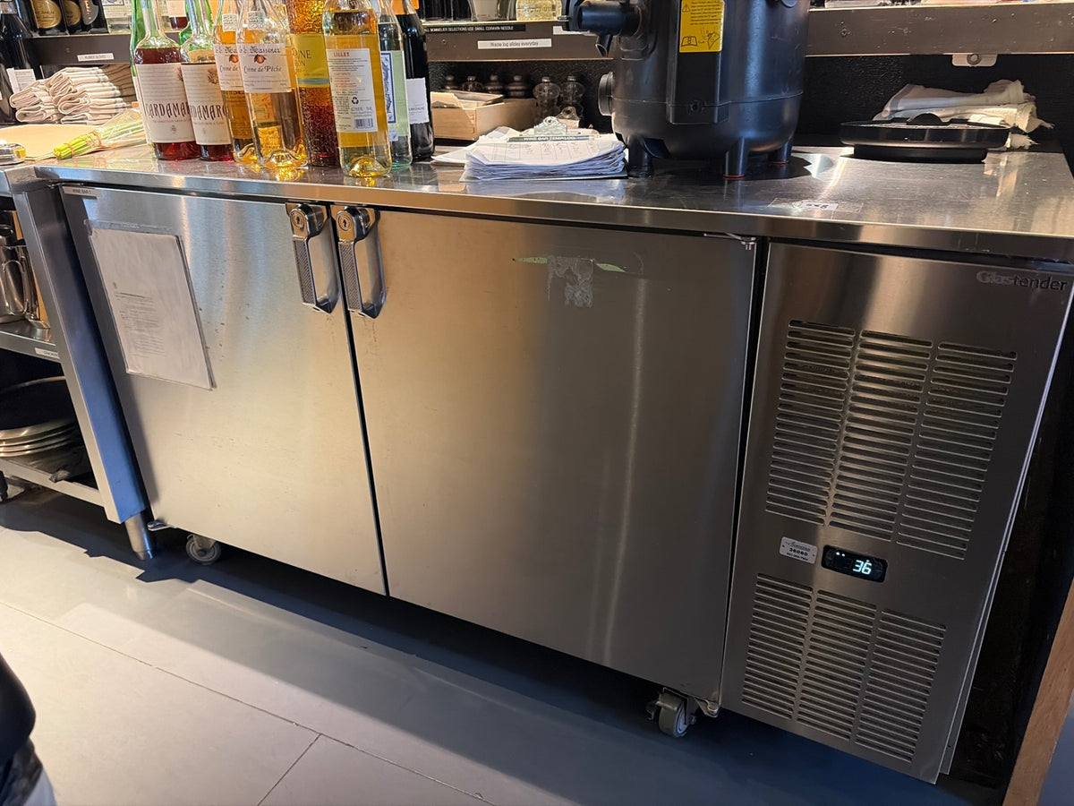 Glastender C1FL60 Back Bar Refrigerator, 2 Solid Swing Doors