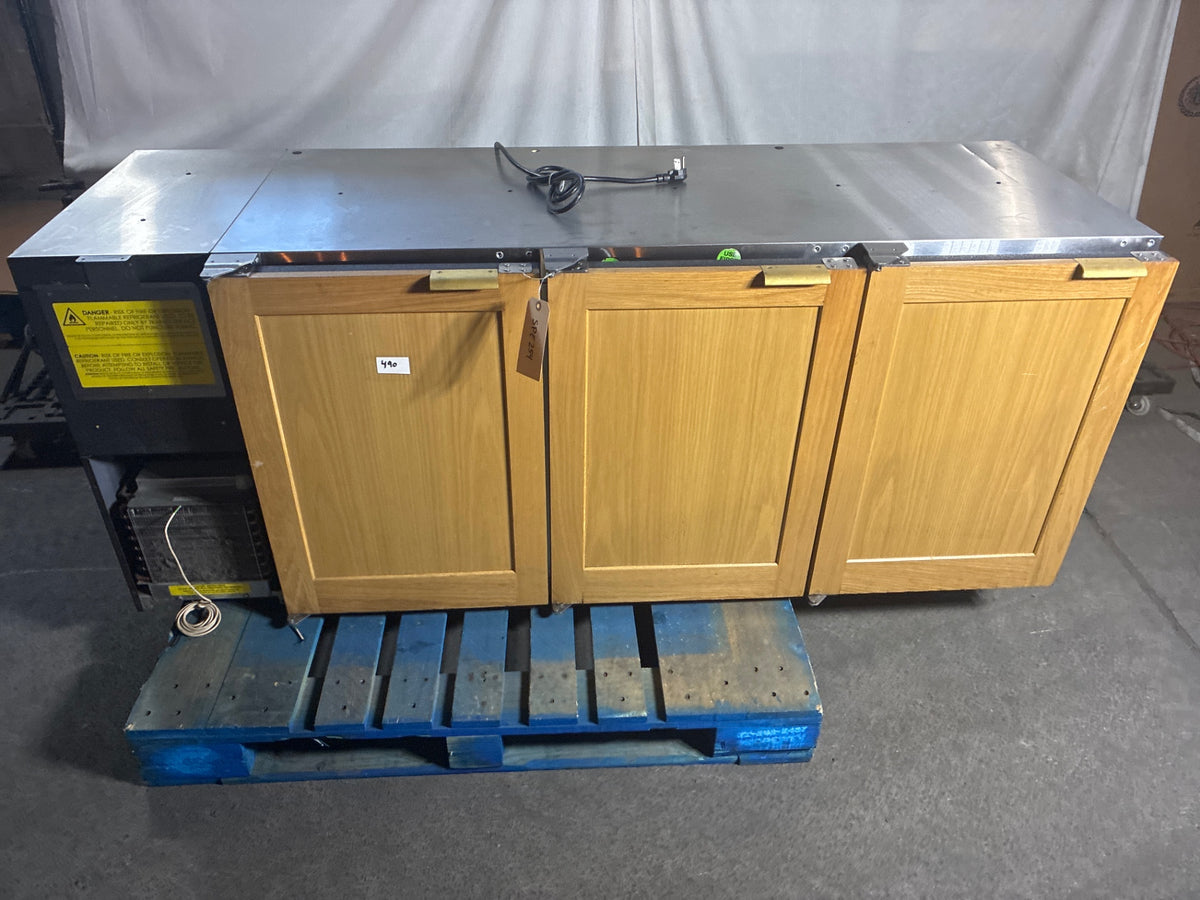 Glastender C1FL72 Back Bar Refrigerator, 3 Solid Swing Doors