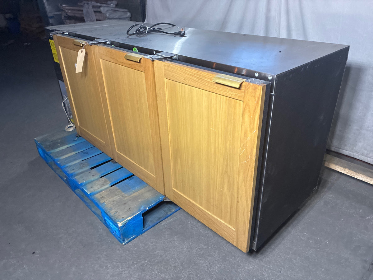 Glastender C1FL72 Back Bar Refrigerator, 3 Solid Swing Doors