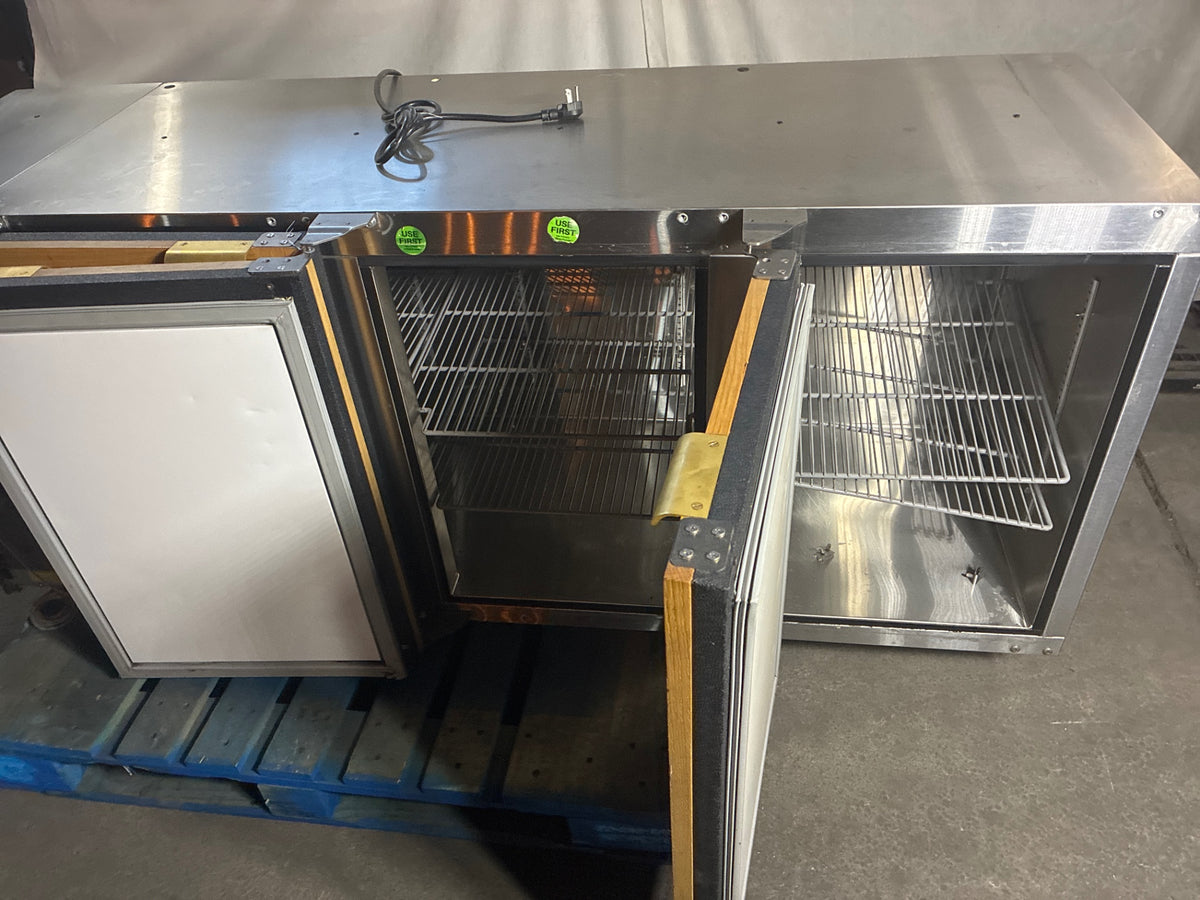 Glastender C1FL72 Back Bar Refrigerator, 3 Solid Swing Doors