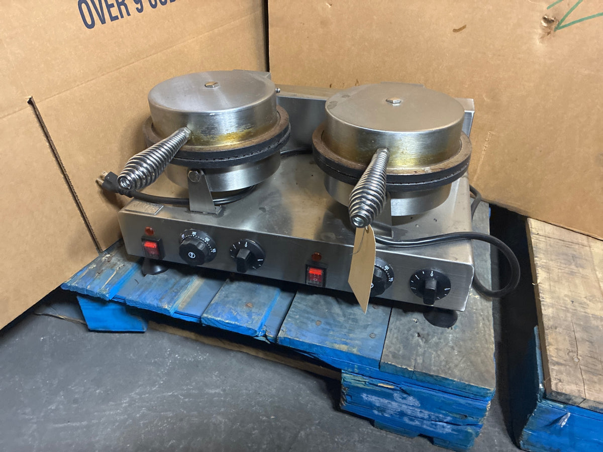 ALD Professional AP-602 Waffle Cone Maker, 2 Plates, Countertop