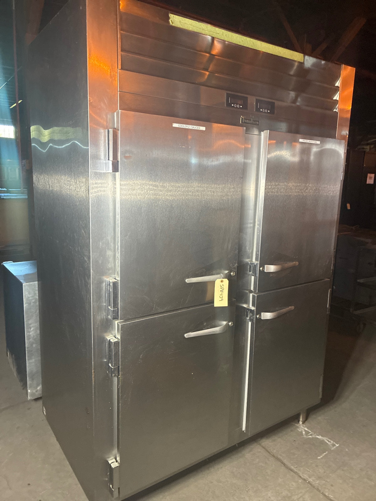 Traulsen ADT232WUT-HHS Refrigerator/ Freezer Combo, 4 Solid Half Swing Doors, Stainless