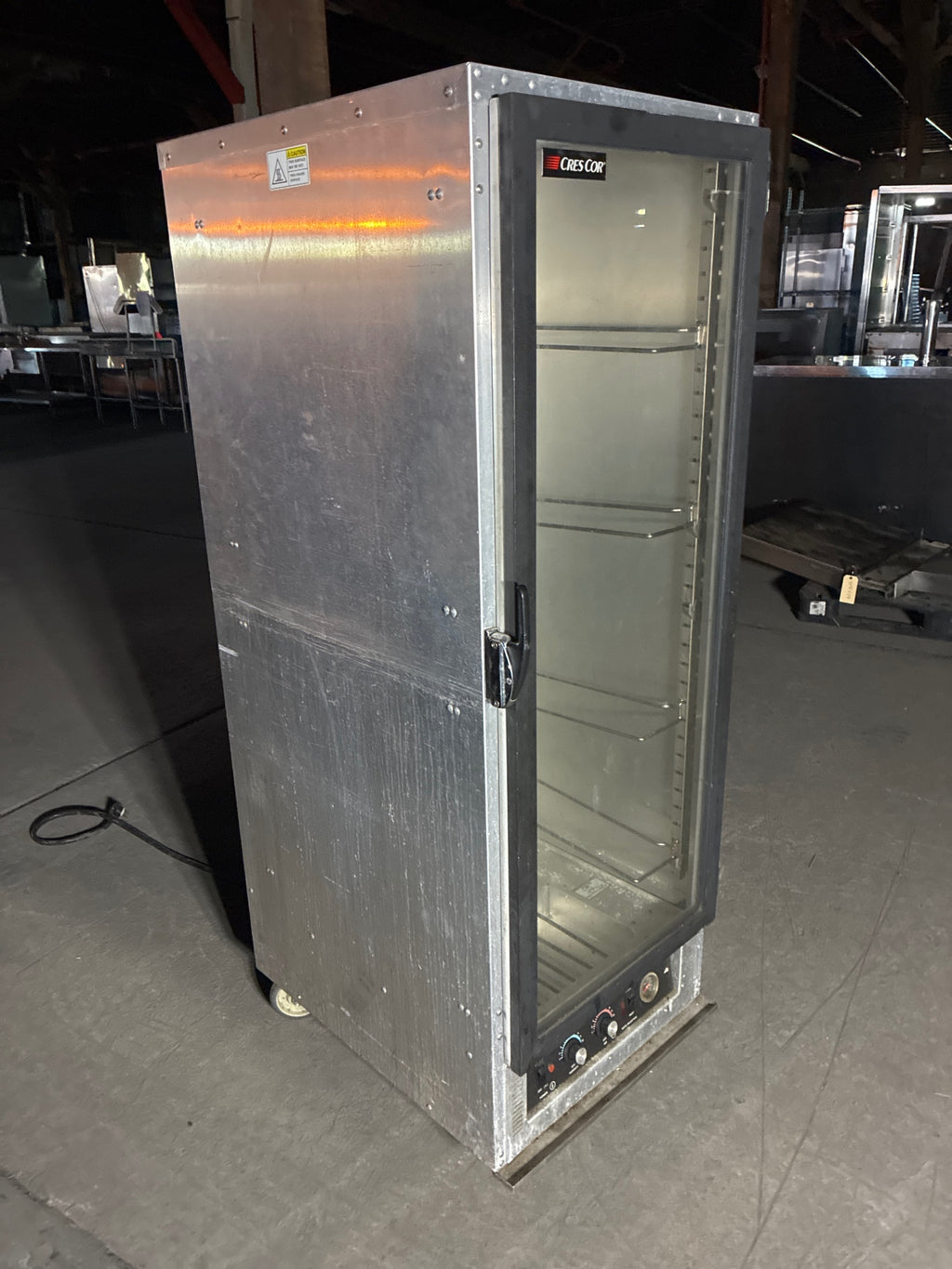 Cres Cor 121PHUA11D Proofing Cabinet, Single Glass Swing Door, Mobile
