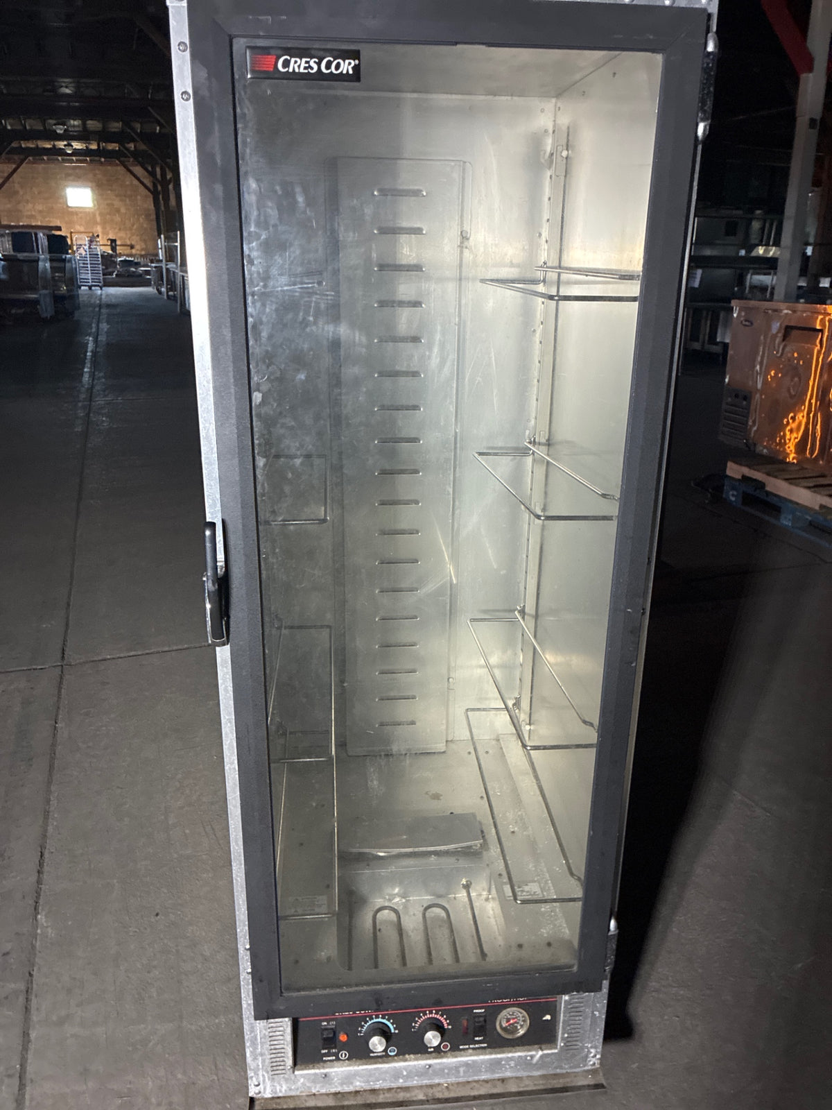 Cres Cor 121PHUA11D Proofing Cabinet, Single Glass Swing Door, Mobile