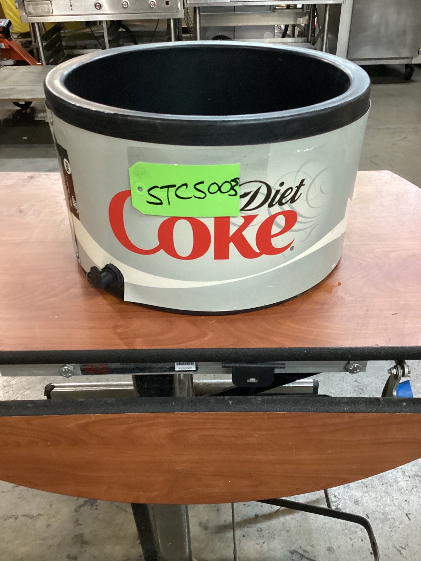 Diet Coke Branded Ice Barrel Beverage Cooler
