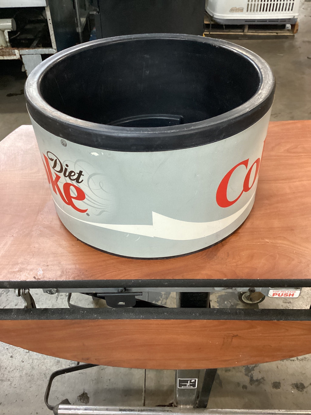 Diet Coke Branded Ice Barrel Beverage Cooler