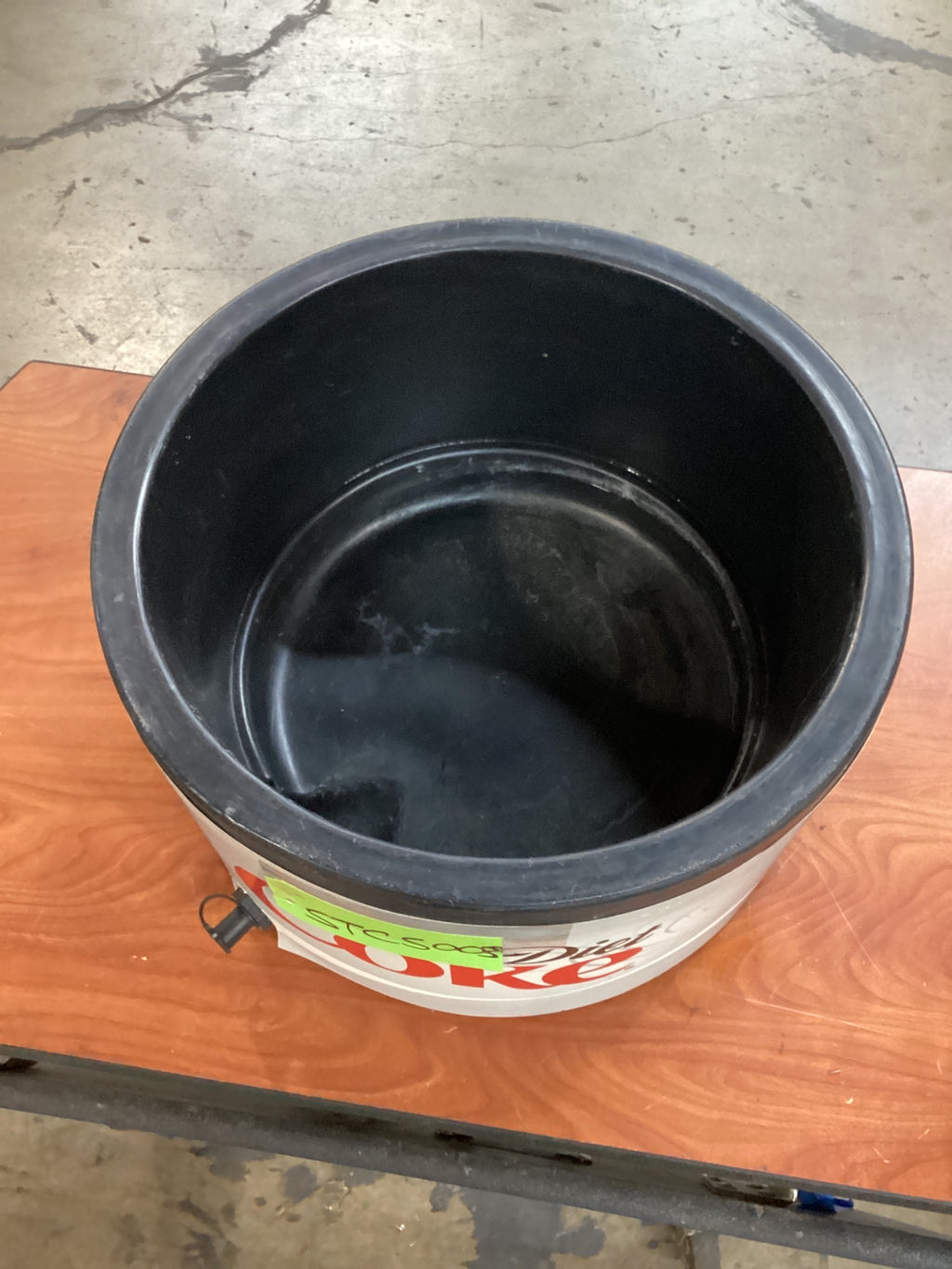 Diet Coke Branded Ice Barrel Beverage Cooler